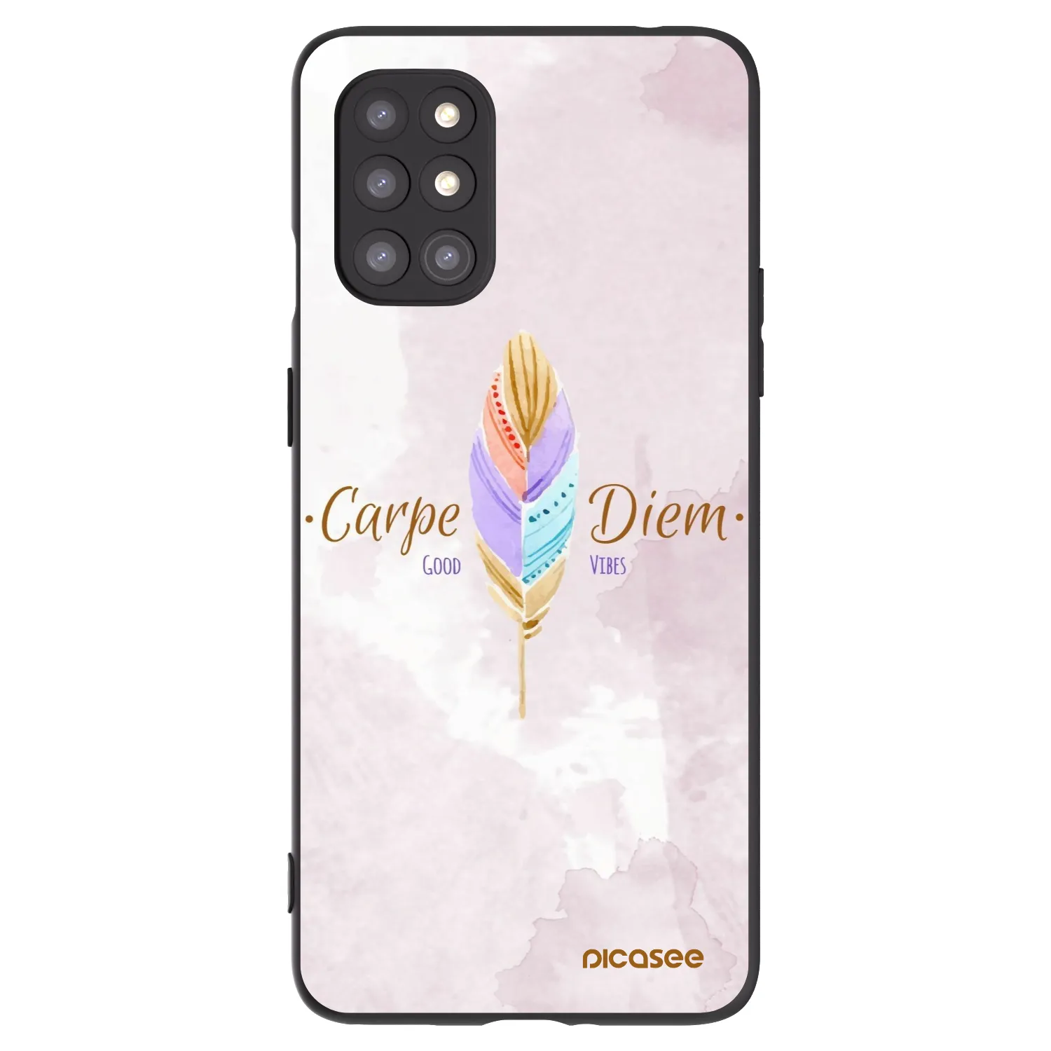 Picasee husă neagră din silicon pentru OnePlus 8T - Carpe Diem