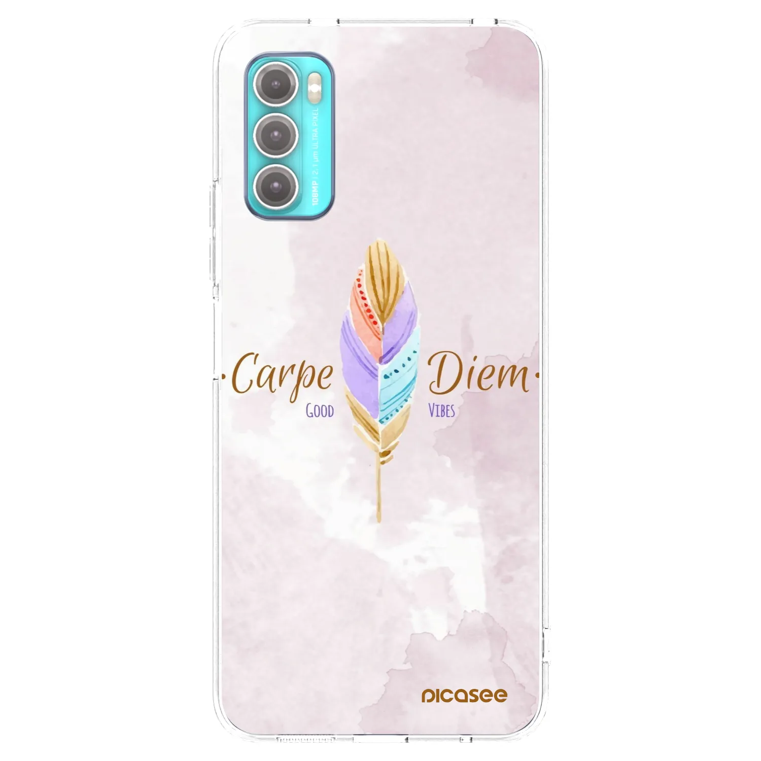 Picasee husă transparentă din silicon pentru Motorola Moto G60 - Carpe Diem