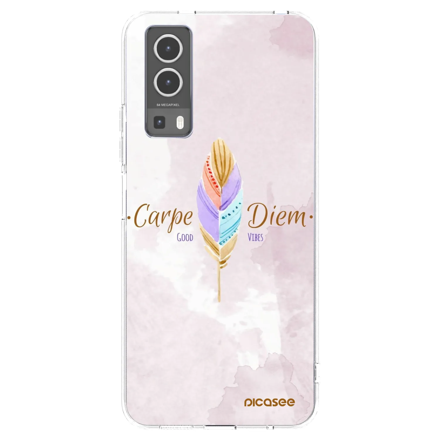 Picasee husă transparentă din silicon pentru Vivo Y72 5G - Carpe Diem
