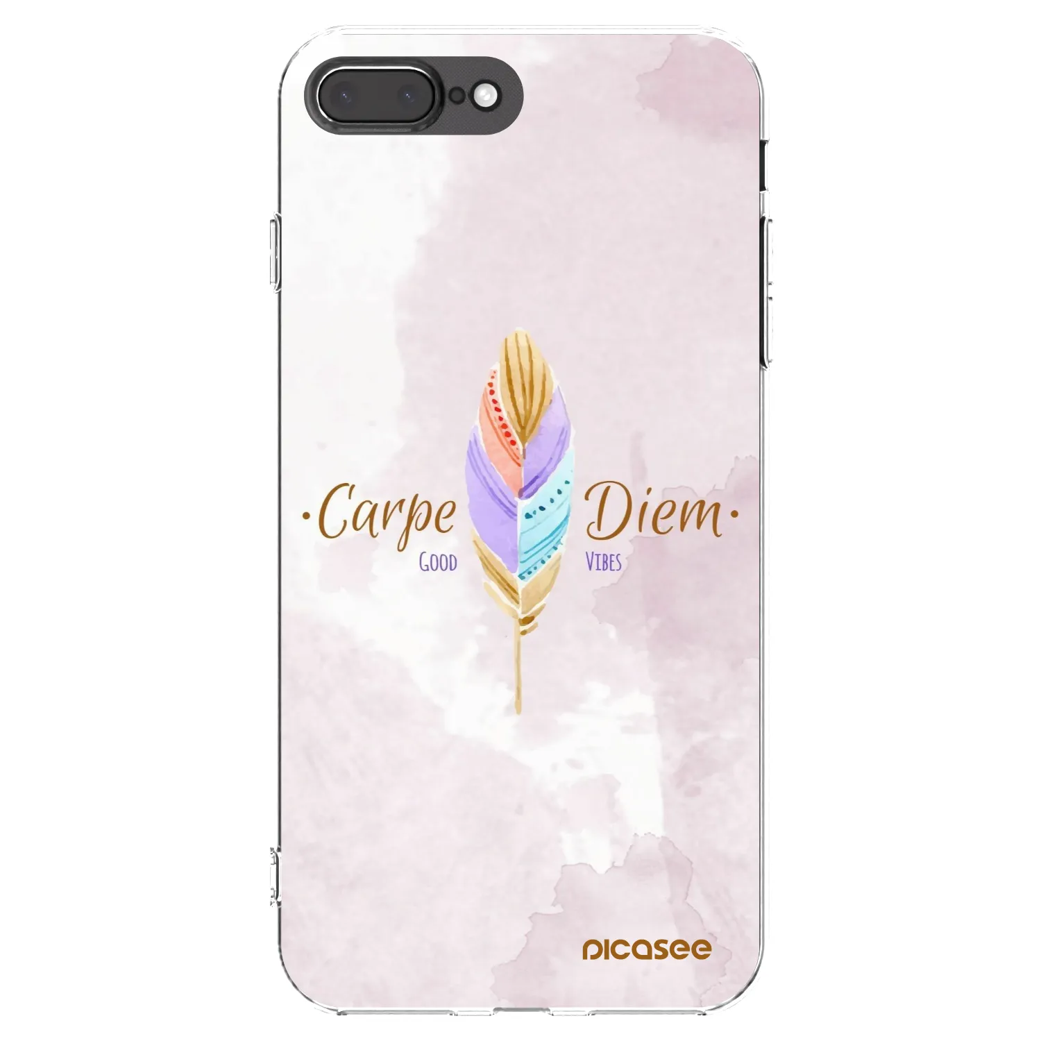 Picasee husă transparentă din silicon pentru Apple iPhone 7 Plus - Carpe Diem