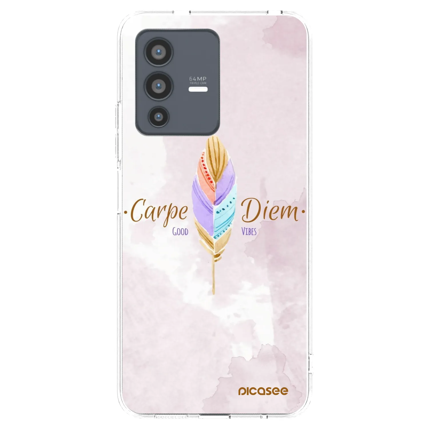 Picasee husă transparentă din silicon pentru Vivo V23 5G - Carpe Diem