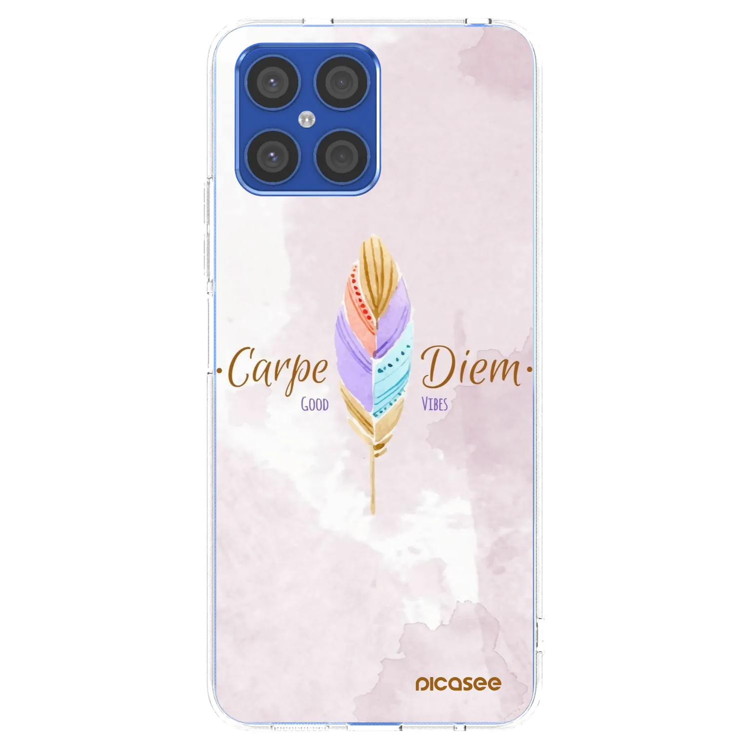 Picasee husă transparentă din silicon pentru Honor X8 4G - Carpe Diem