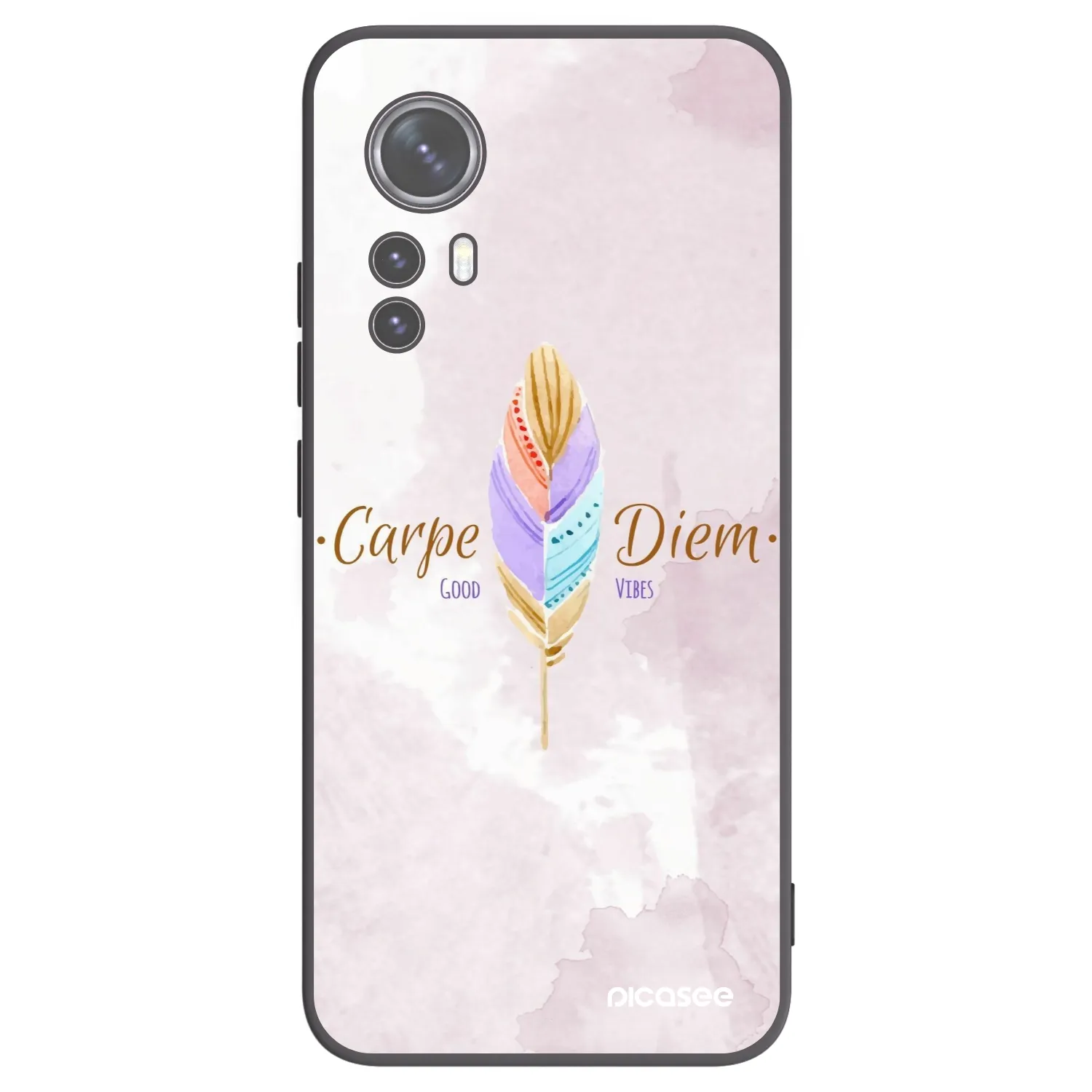 Picasee husă neagră din silicon pentru Xiaomi 12X - Carpe Diem