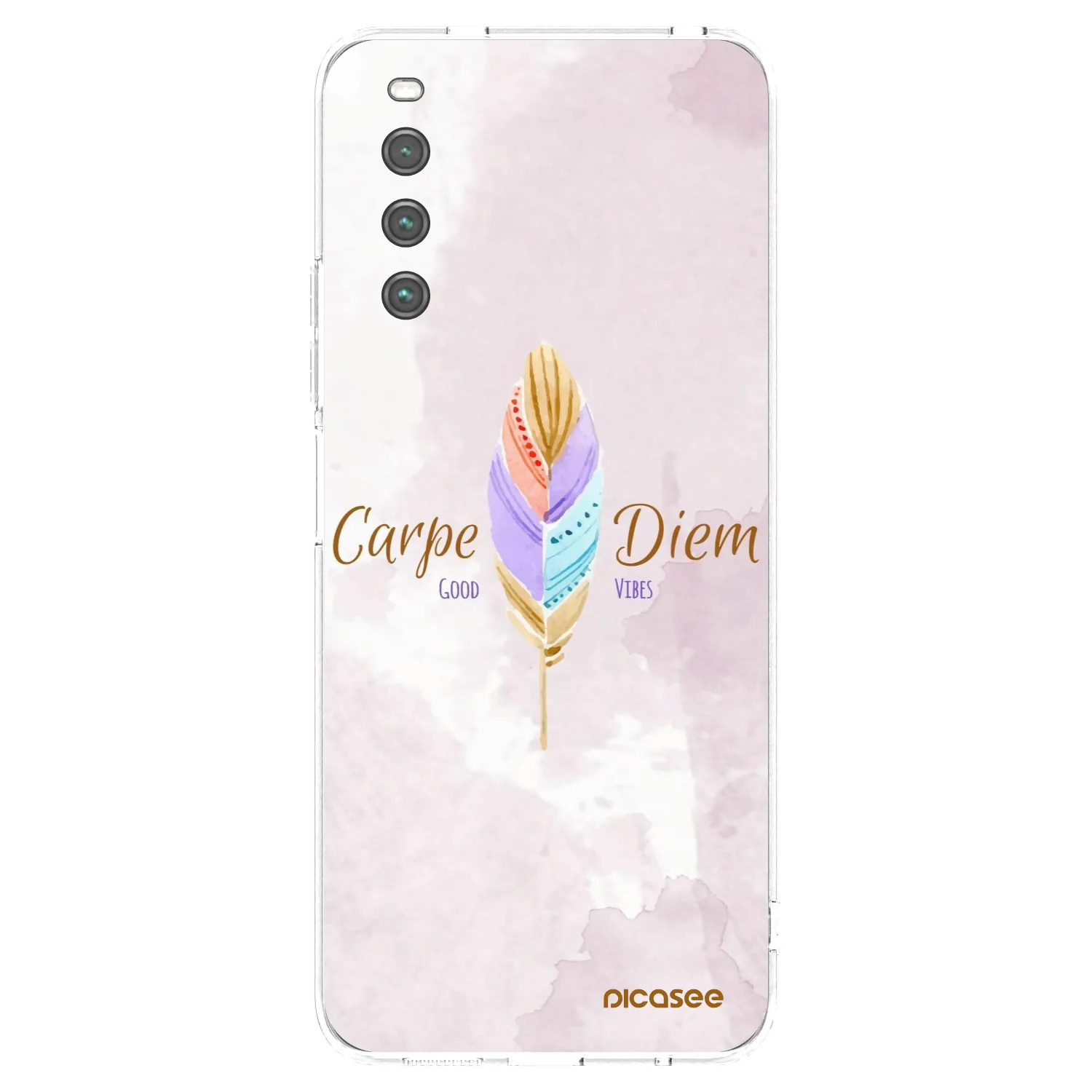 Picasee husă transparentă din silicon pentru Sony Xperia 10 IV 5G - Carpe Diem