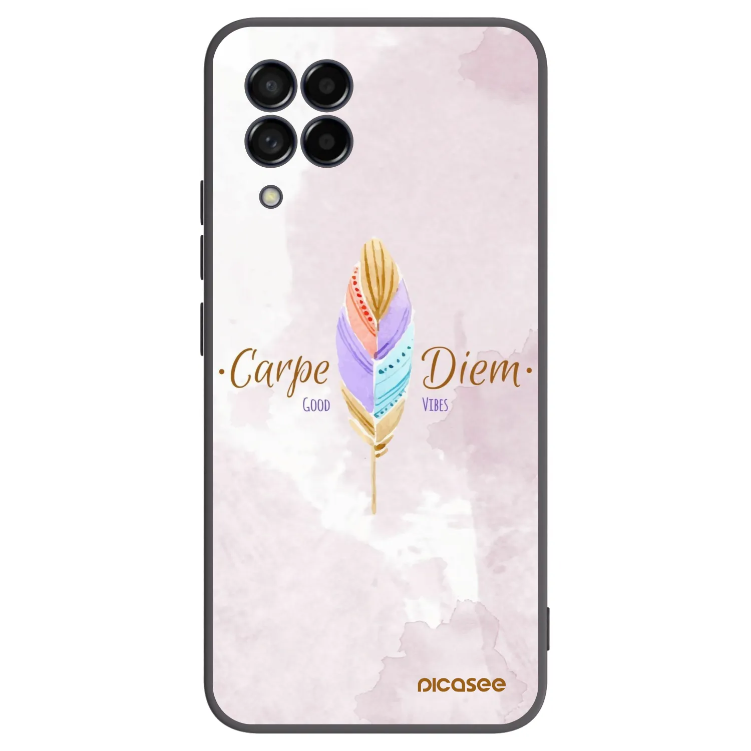 Picasee husă neagră din silicon pentru Samsung Galaxy M53 5G - Carpe Diem
