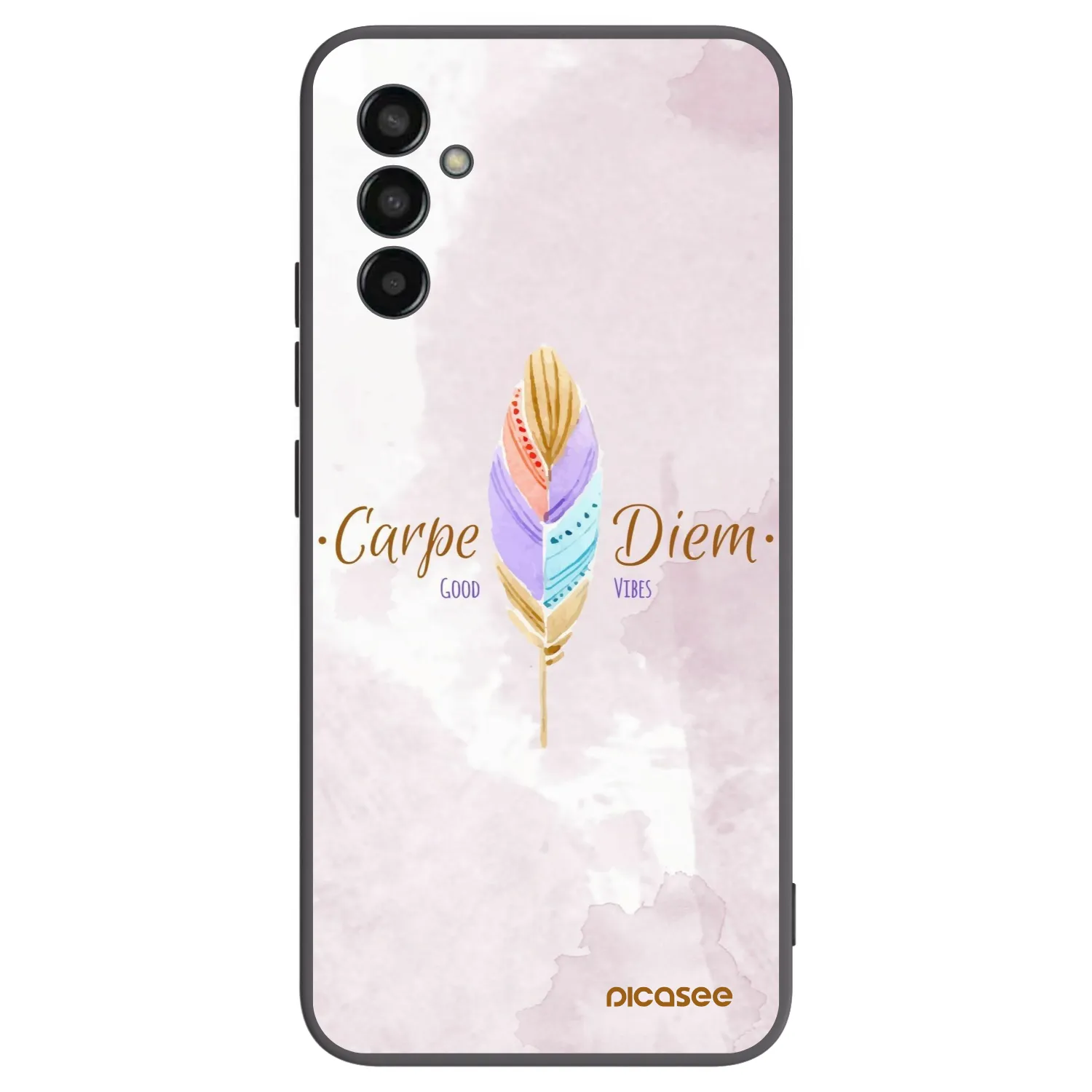 Picasee husă neagră din silicon pentru Samsung Galaxy M13 M135F - Carpe Diem