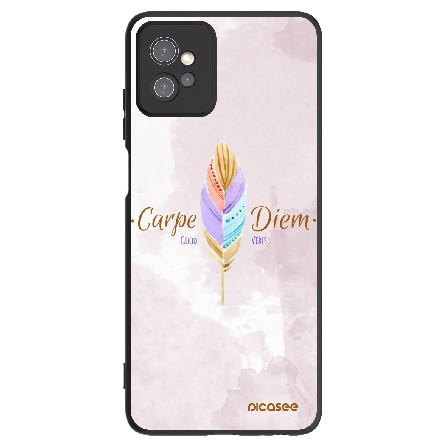 Picasee husă neagră din silicon pentru Motorola Moto G32 - Carpe Diem