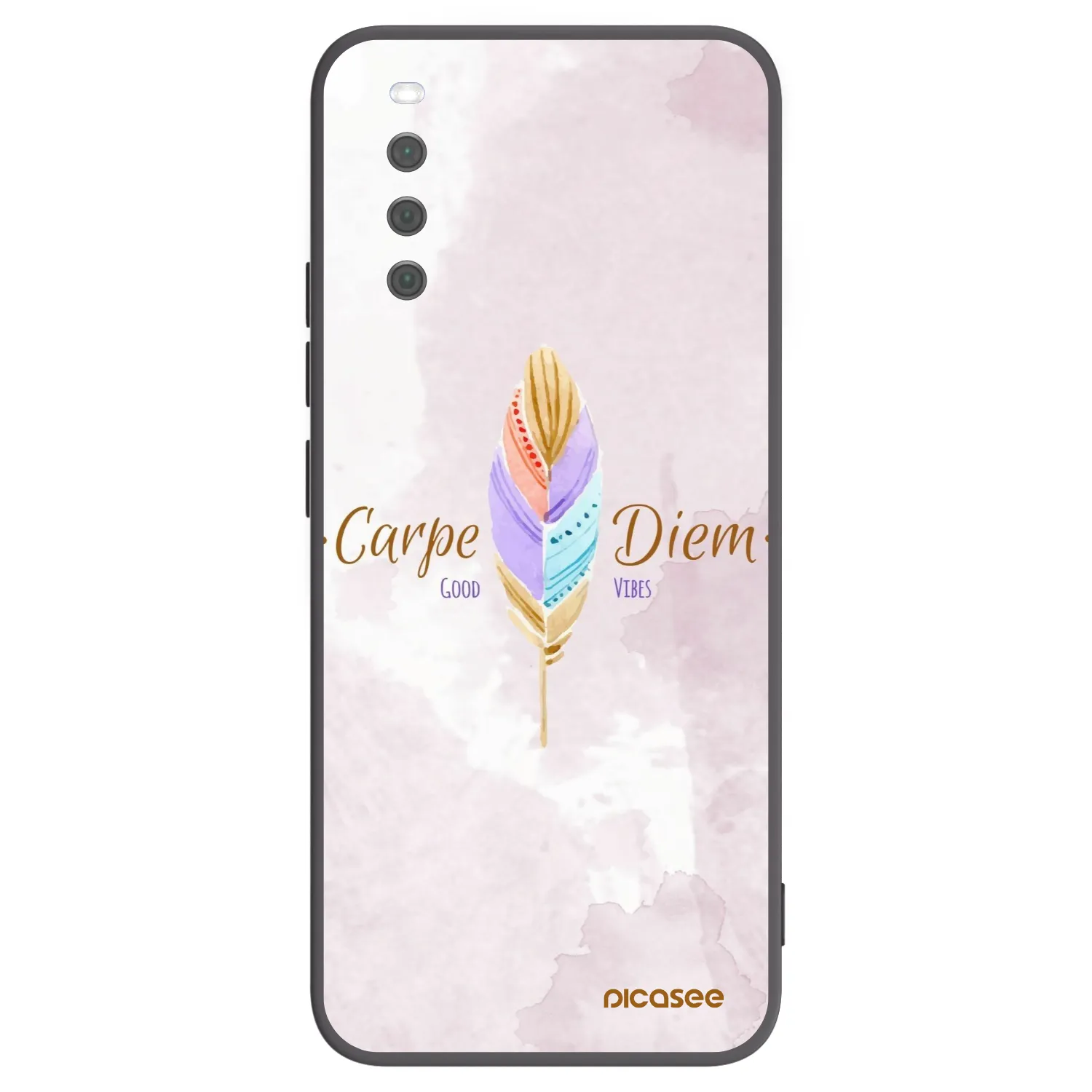 Picasee husă neagră din silicon pentru Sony Xperia 10 III - Carpe Diem