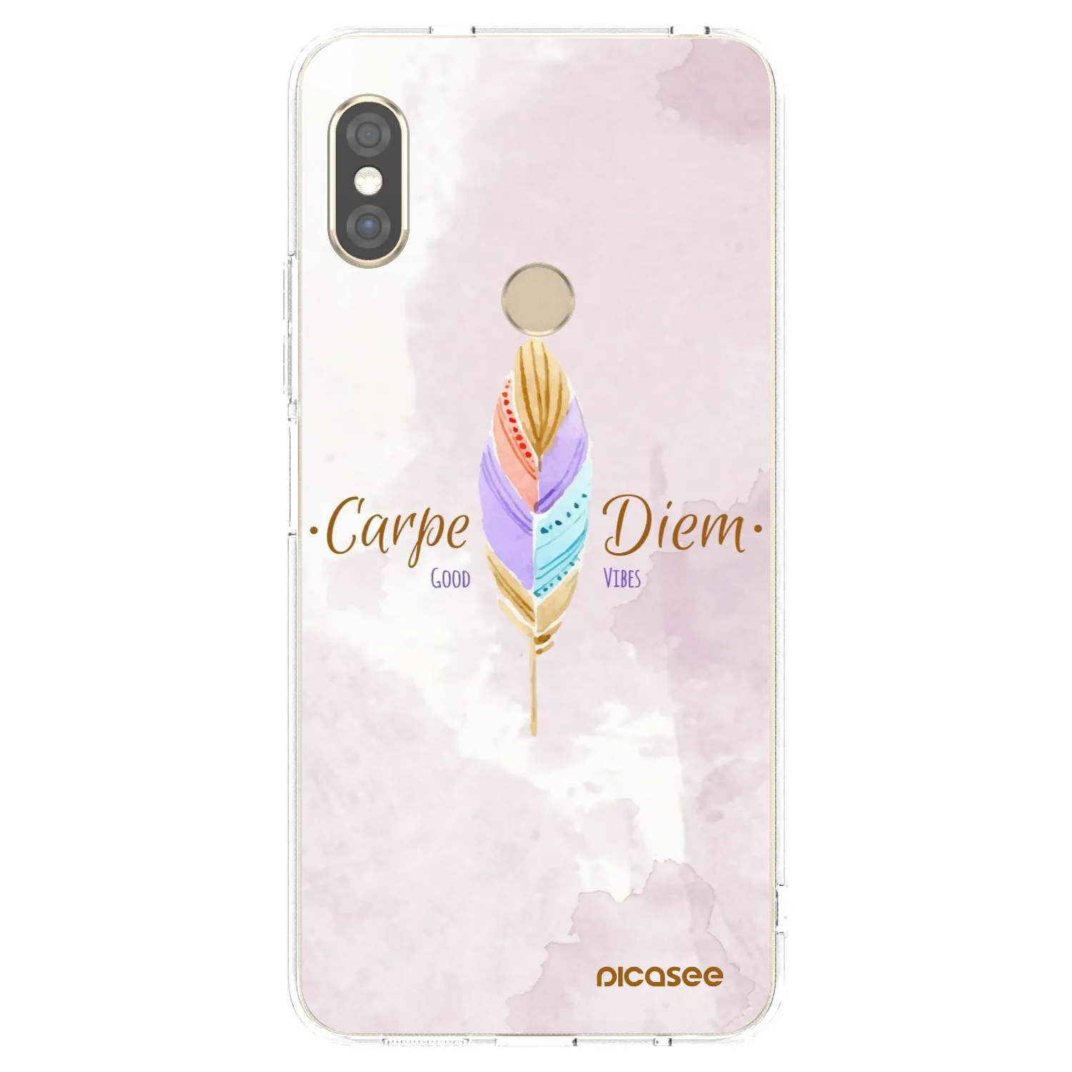 Picasee husă transparentă din silicon pentru Xiaomi Redmi Note 5 Global - Carpe Diem