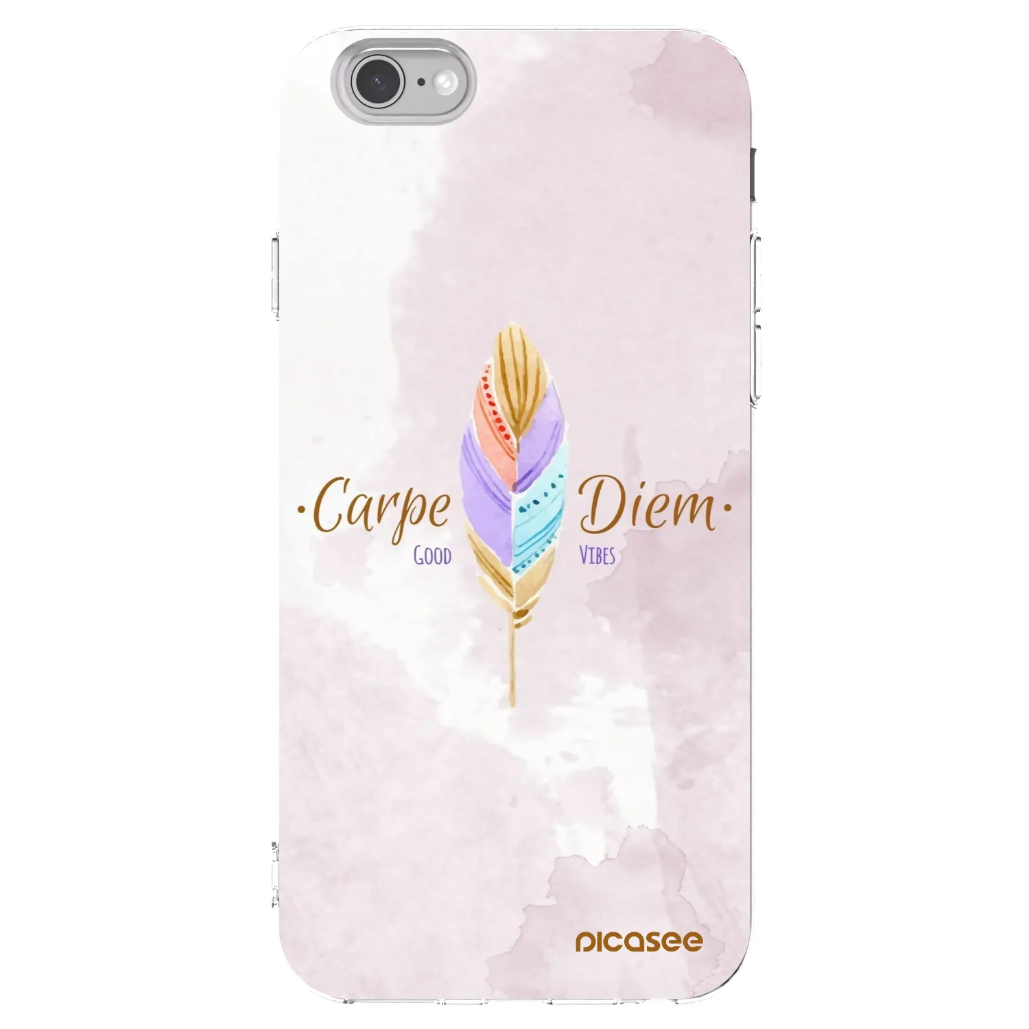 Picasee husă transparentă din silicon pentru Apple iPhone 6/6S - Carpe Diem