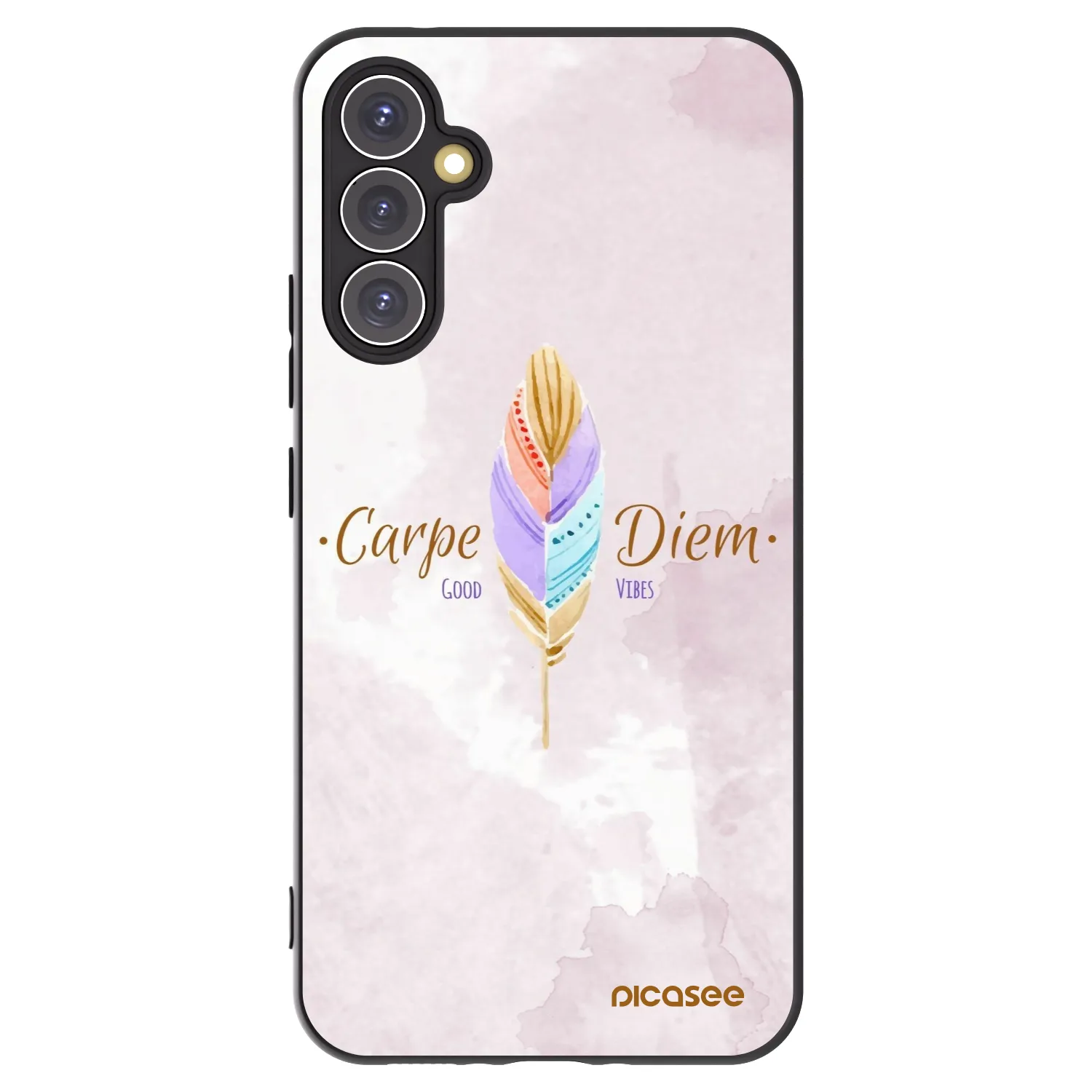Picasee husă neagră din silicon pentru Samsung Galaxy A34 5G A346B - Carpe Diem