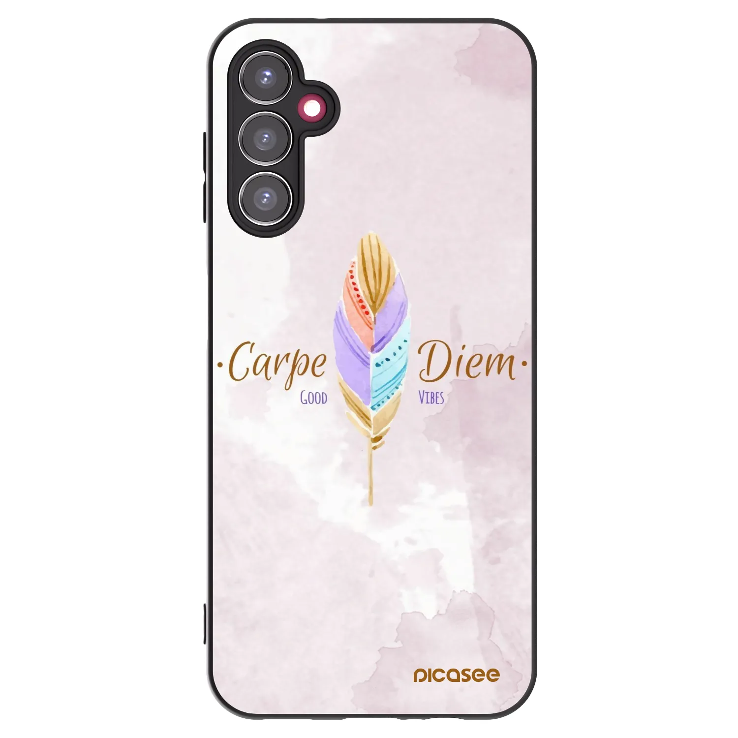 Picasee husă neagră din silicon pentru Samsung Galaxy A14 5G A146P - Carpe Diem