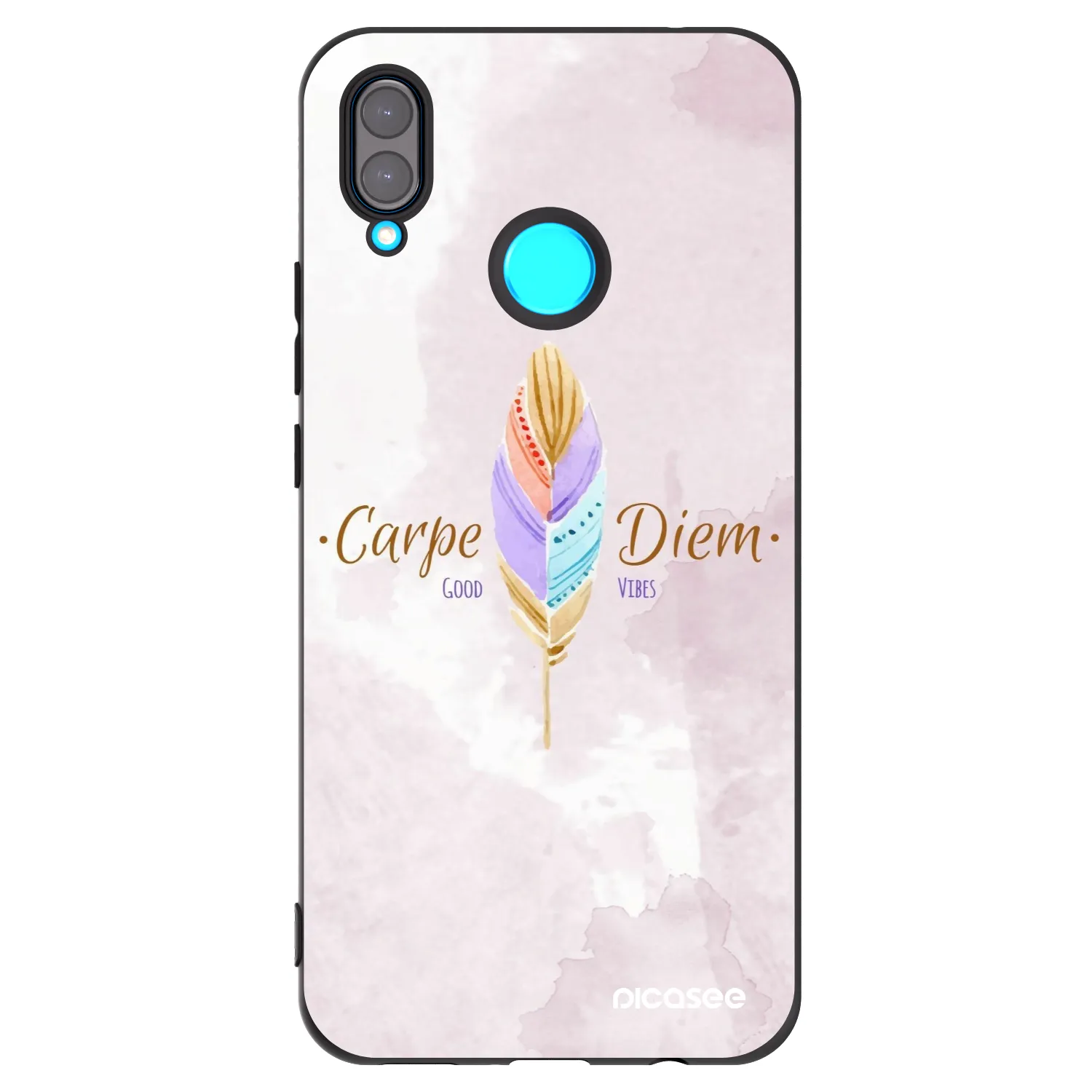 Picasee husă neagră din silicon pentru Huawei Nova 3 - Carpe Diem