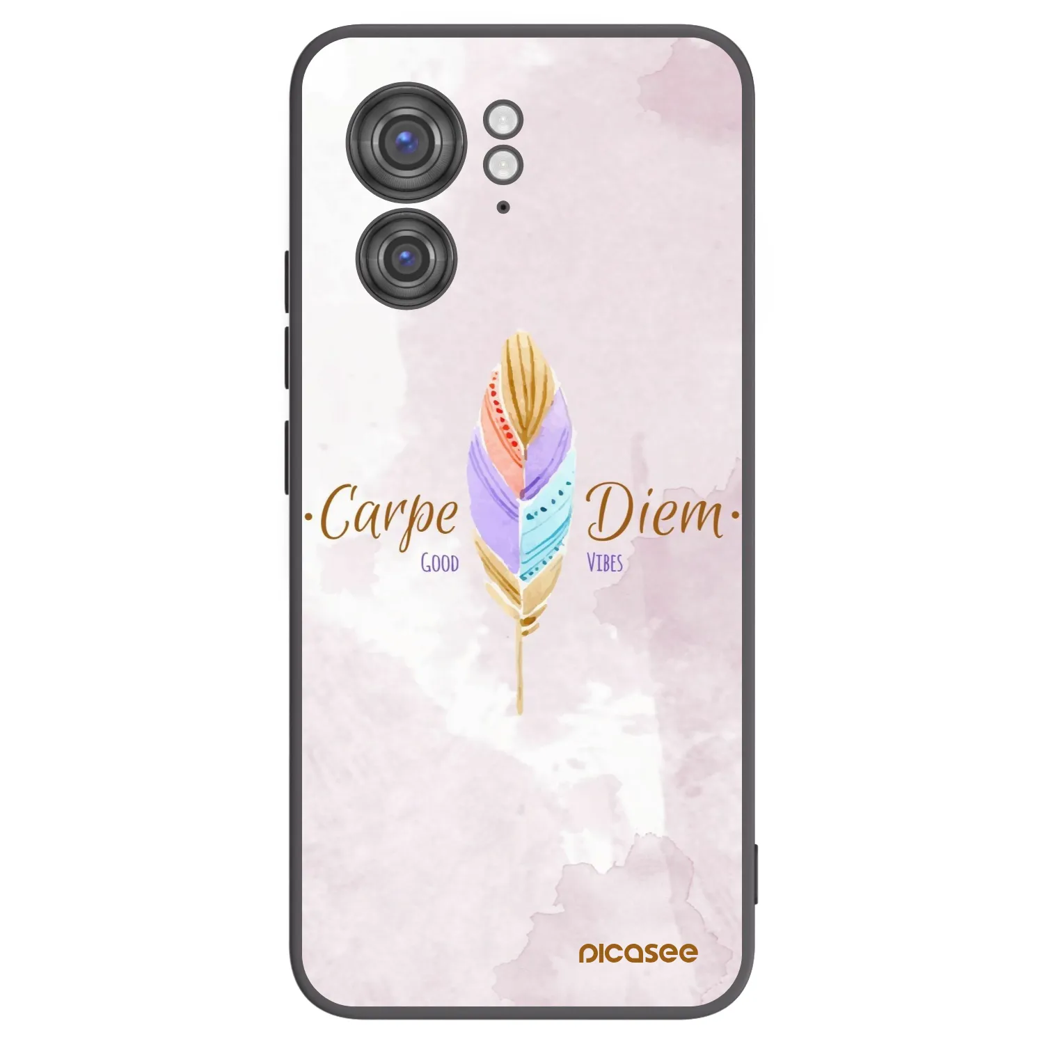 Picasee husă neagră din silicon pentru Motorola Edge 40 - Carpe Diem