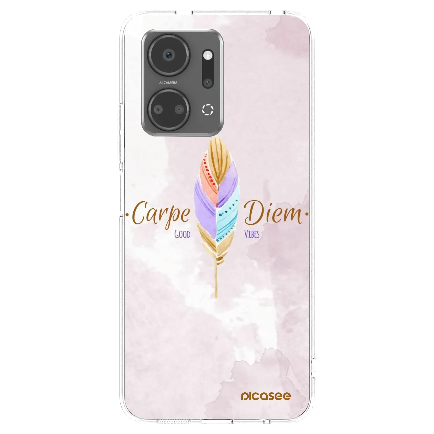 Picasee husă transparentă din silicon pentru Honor X7a - Carpe Diem