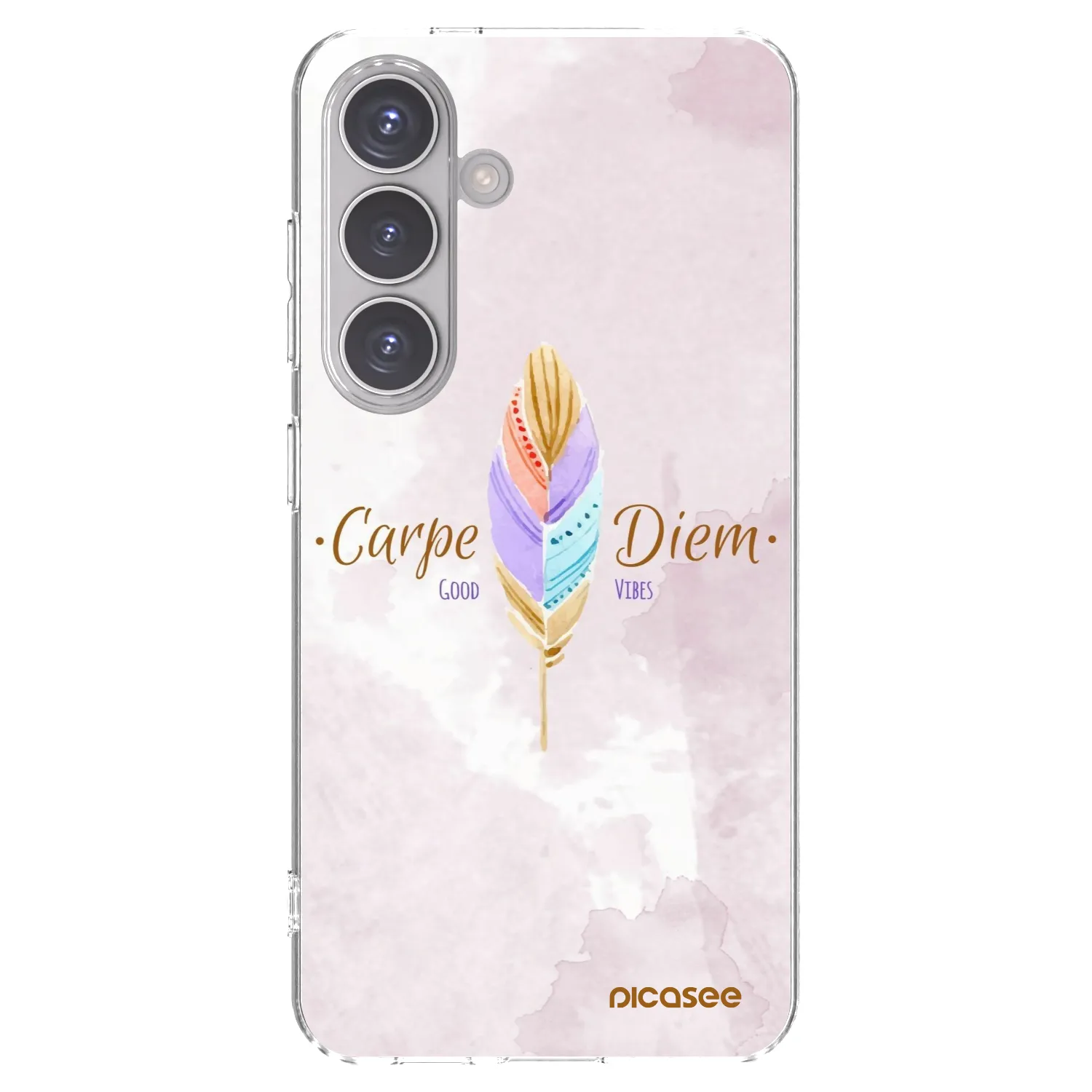 Picasee husă transparentă din silicon pentru Samsung Galaxy S24 S921B 5G - Carpe Diem