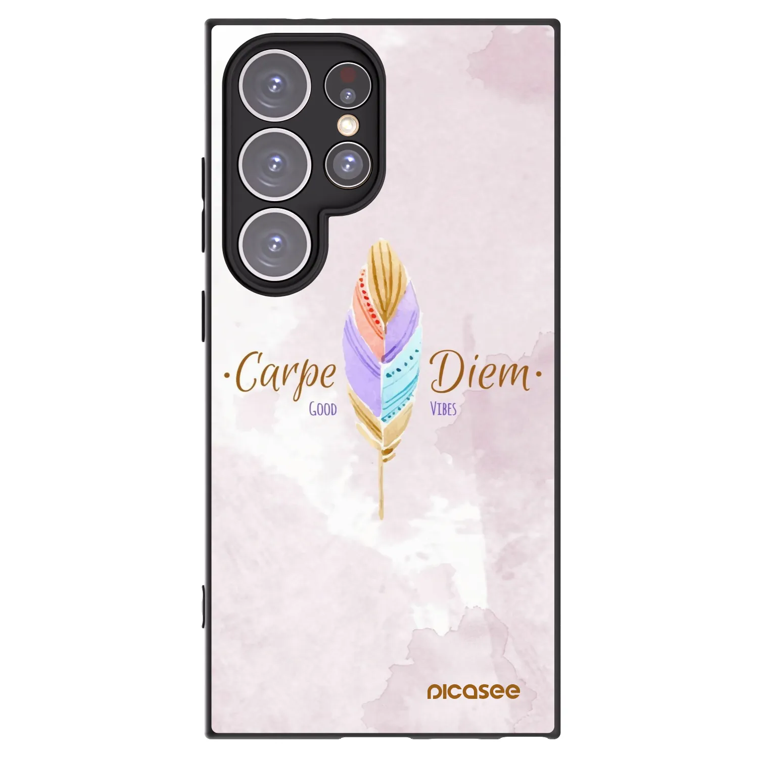Picasee husă neagră din silicon pentru Samsung Galaxy S24 Ultra S928B 5G - Carpe Diem