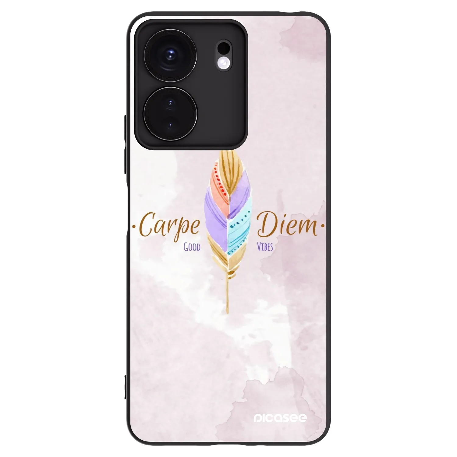 Picasee husă neagră din silicon pentru Xiaomi Redmi 13C 4G - Carpe Diem