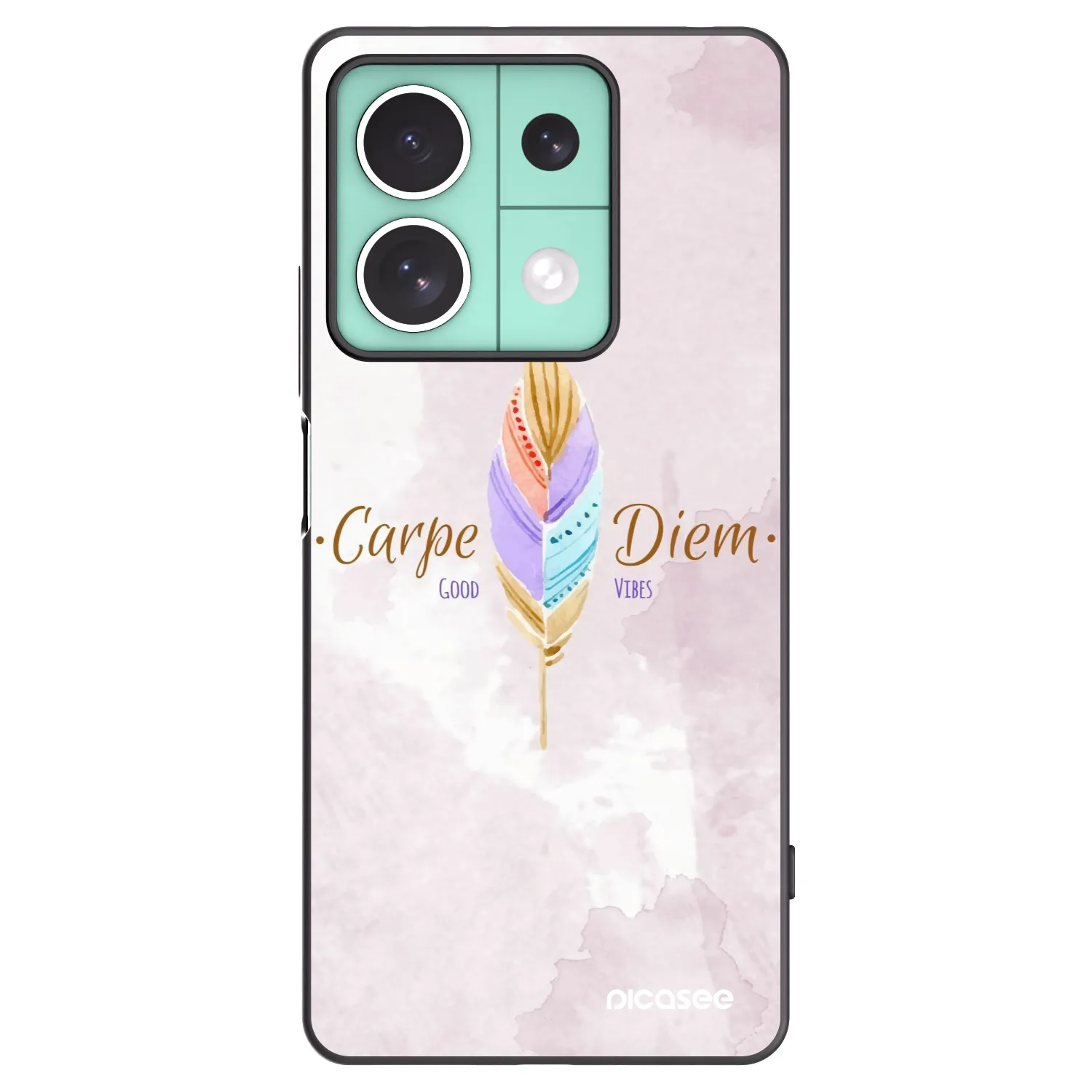 Picasee husă neagră din silicon pentru Xiaomi Redmi Note 13 5G - Carpe Diem