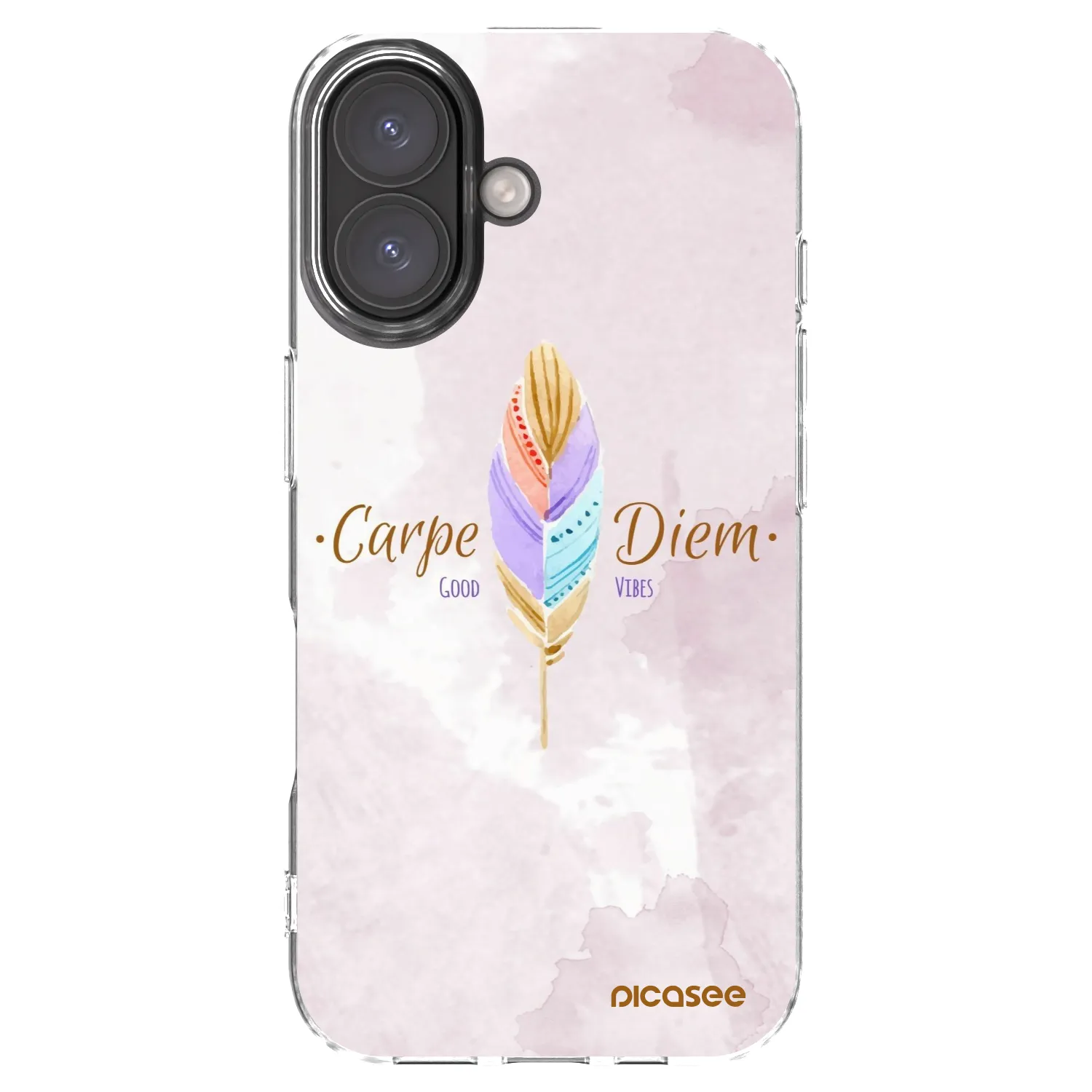 Picasee husă transparentă din silicon pentru Apple iPhone 16 - Carpe Diem