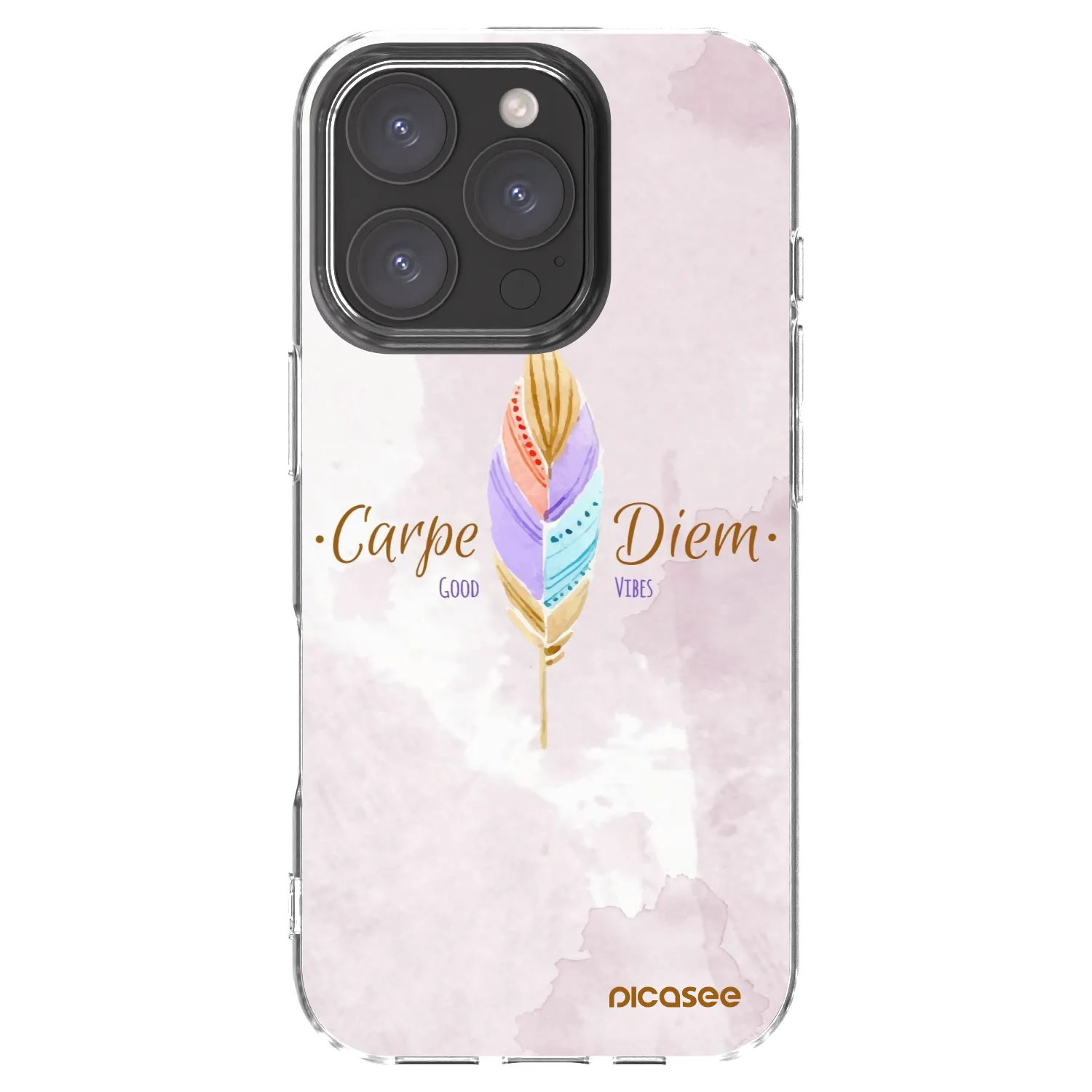 Picasee husă transparentă din silicon pentru Apple iPhone 16 Pro - Carpe Diem