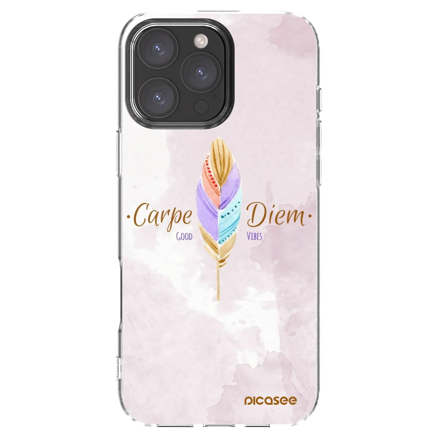 Picasee husă transparentă din silicon pentru Apple iPhone 16 Pro Max - Carpe Diem