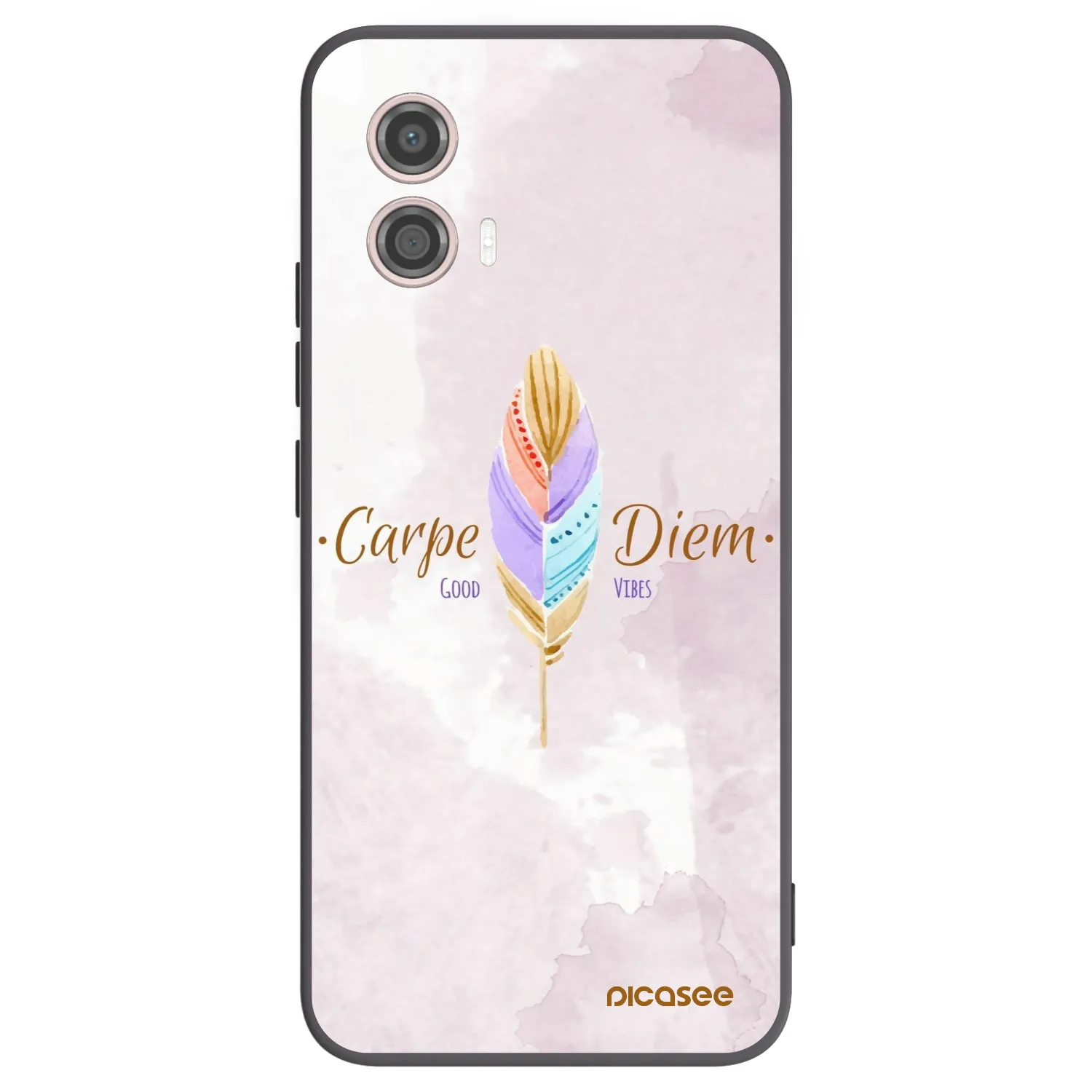 Picasee husă neagră din silicon pentru Motorola Moto G53 5G - Carpe Diem