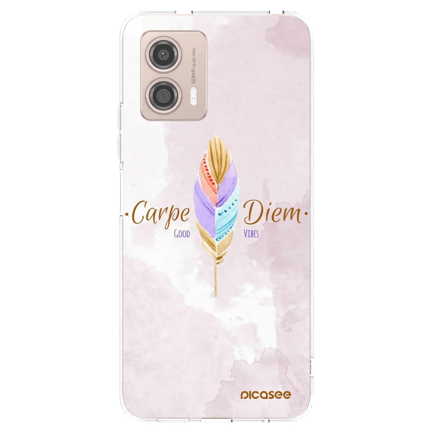 Picasee husă transparentă din silicon pentru Motorola Moto G53 5G - Carpe Diem
