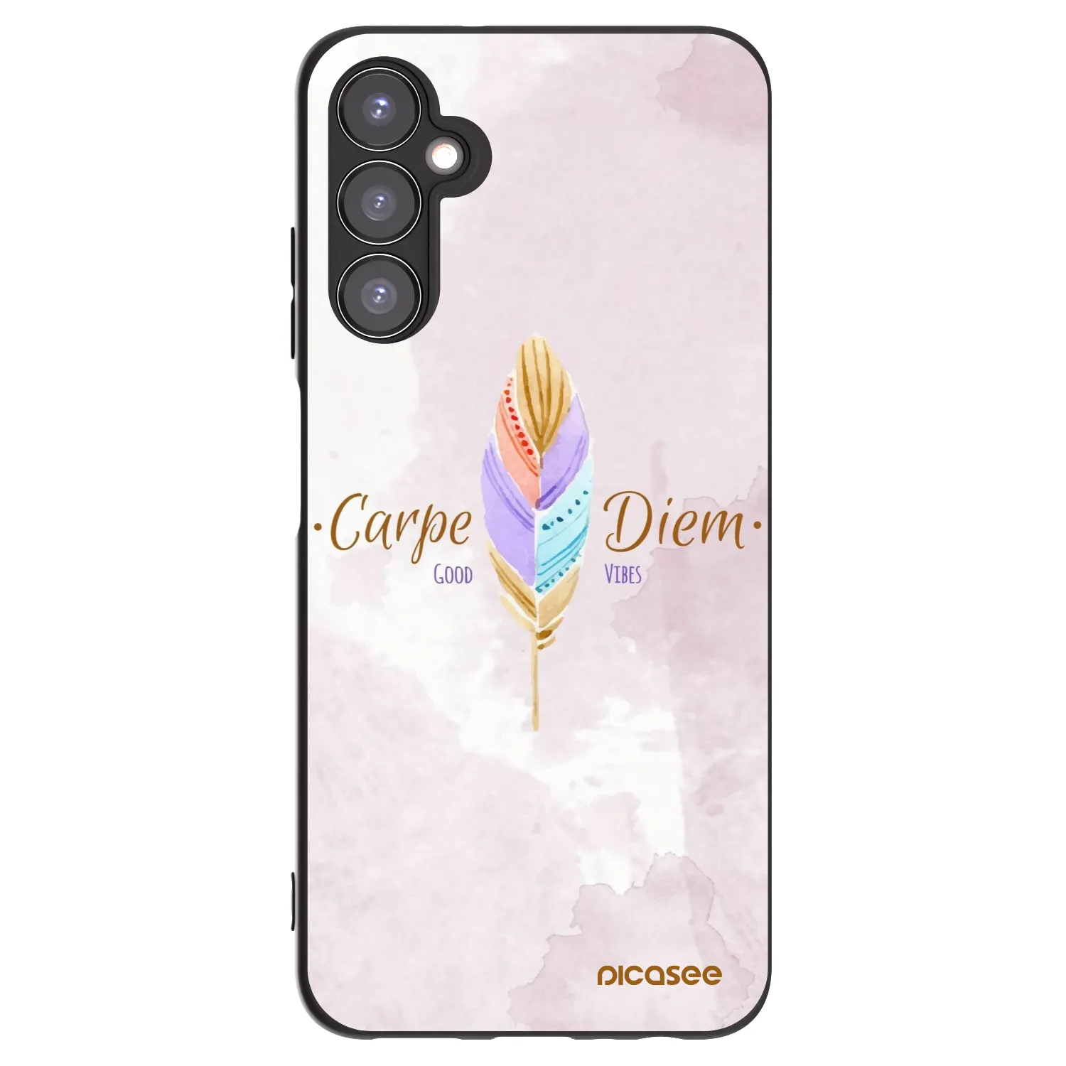 Picasee husă neagră din silicon pentru Samsung Galaxy A05s A057G - Carpe Diem