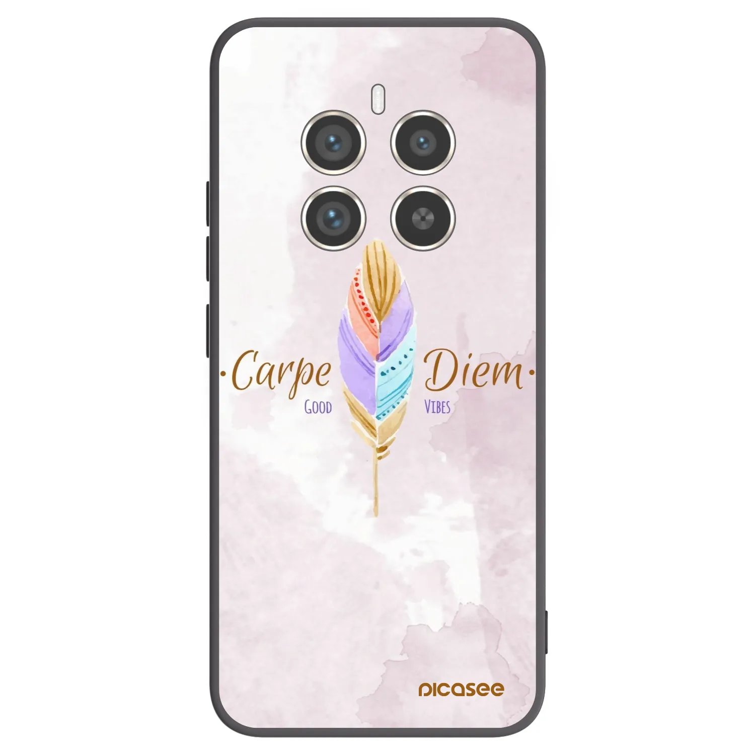 Picasee husă neagră din silicon pentru Realme 12 Pro 5G - Carpe Diem