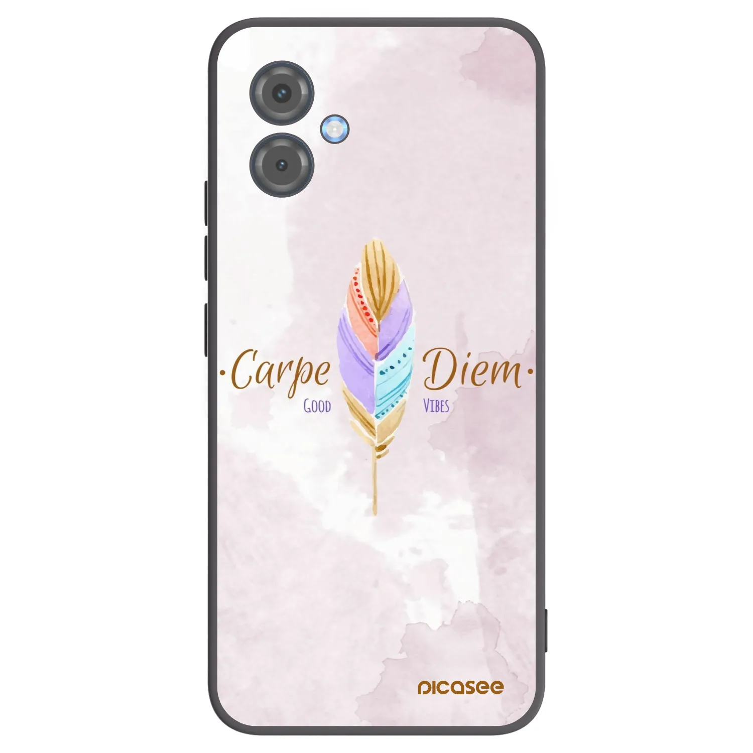 Picasee husă neagră din silicon pentru Motorola Moto G14 - Carpe Diem