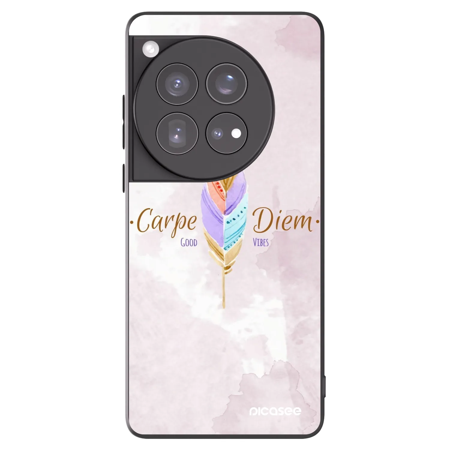 Picasee husă neagră din silicon pentru OnePlus 12 5G - Carpe Diem