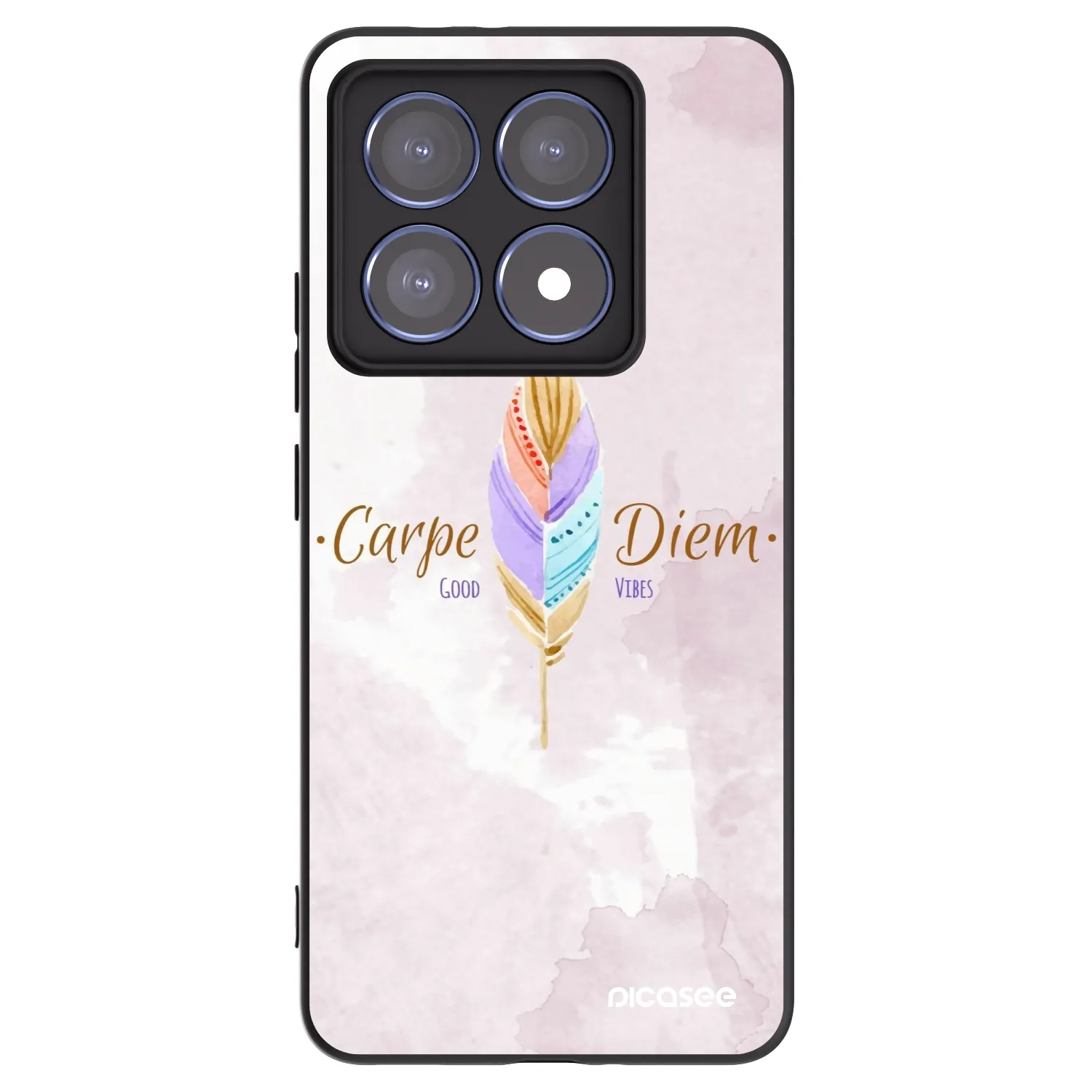 Picasee husă neagră din silicon pentru Xiaomi 14T Pro - Carpe Diem