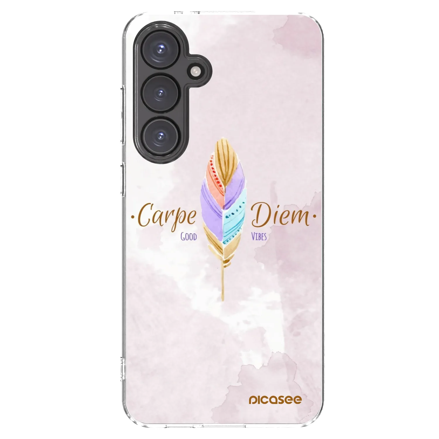Picasee husă transparentă din silicon pentru Samsung Galaxy S24 FE S721B - Carpe Diem