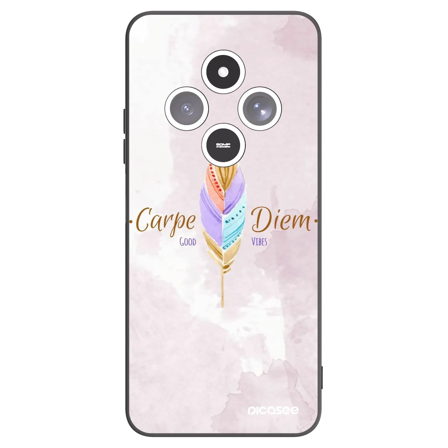 Picasee husă neagră din silicon pentru Xiaomi Redmi 14C - Carpe Diem