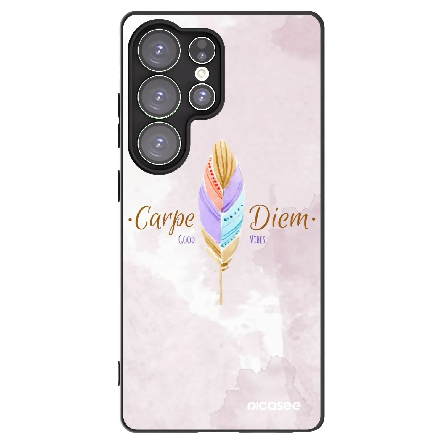 Picasee husă neagră din silicon pentru Samsung Galaxy S25 Ultra 5G - Carpe Diem