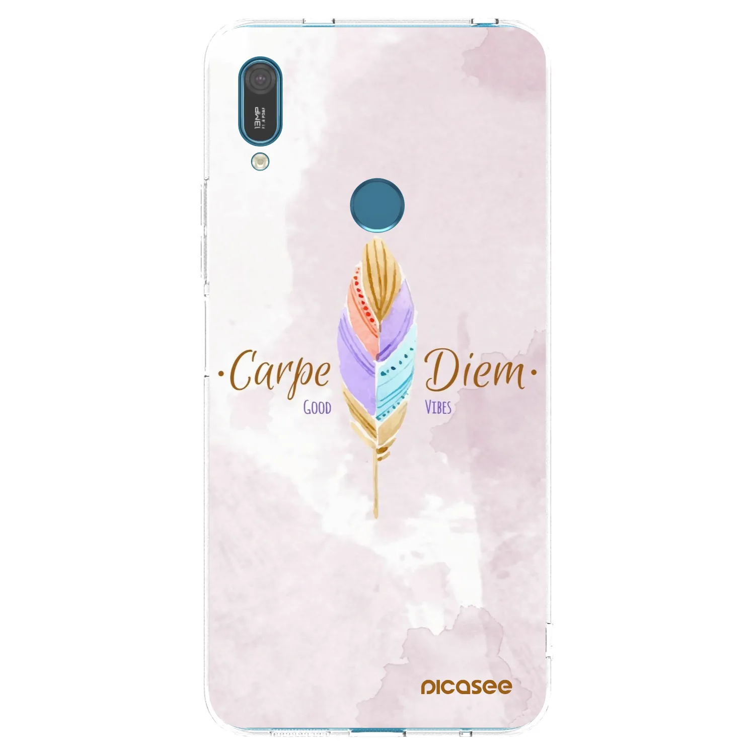 Picasee husă transparentă din silicon pentru Huawei Y7 2019 - Carpe Diem