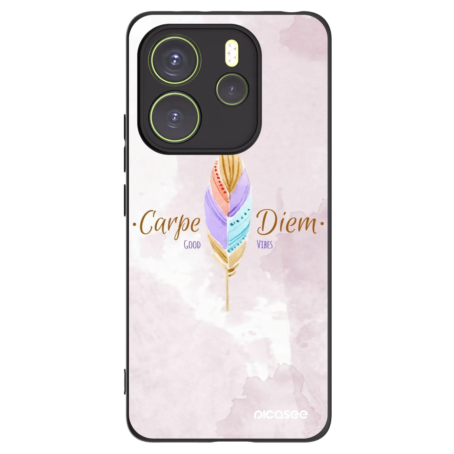 Picasee husă neagră din silicon pentru Xiaomi Redmi Note 14 4G - Carpe Diem