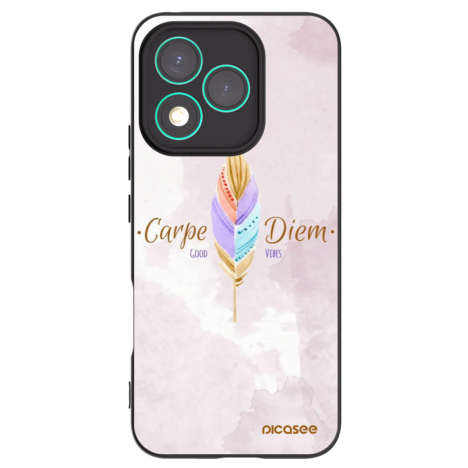 Picasee husă neagră din silicon pentru Honor 400 Lite 5G - Carpe Diem