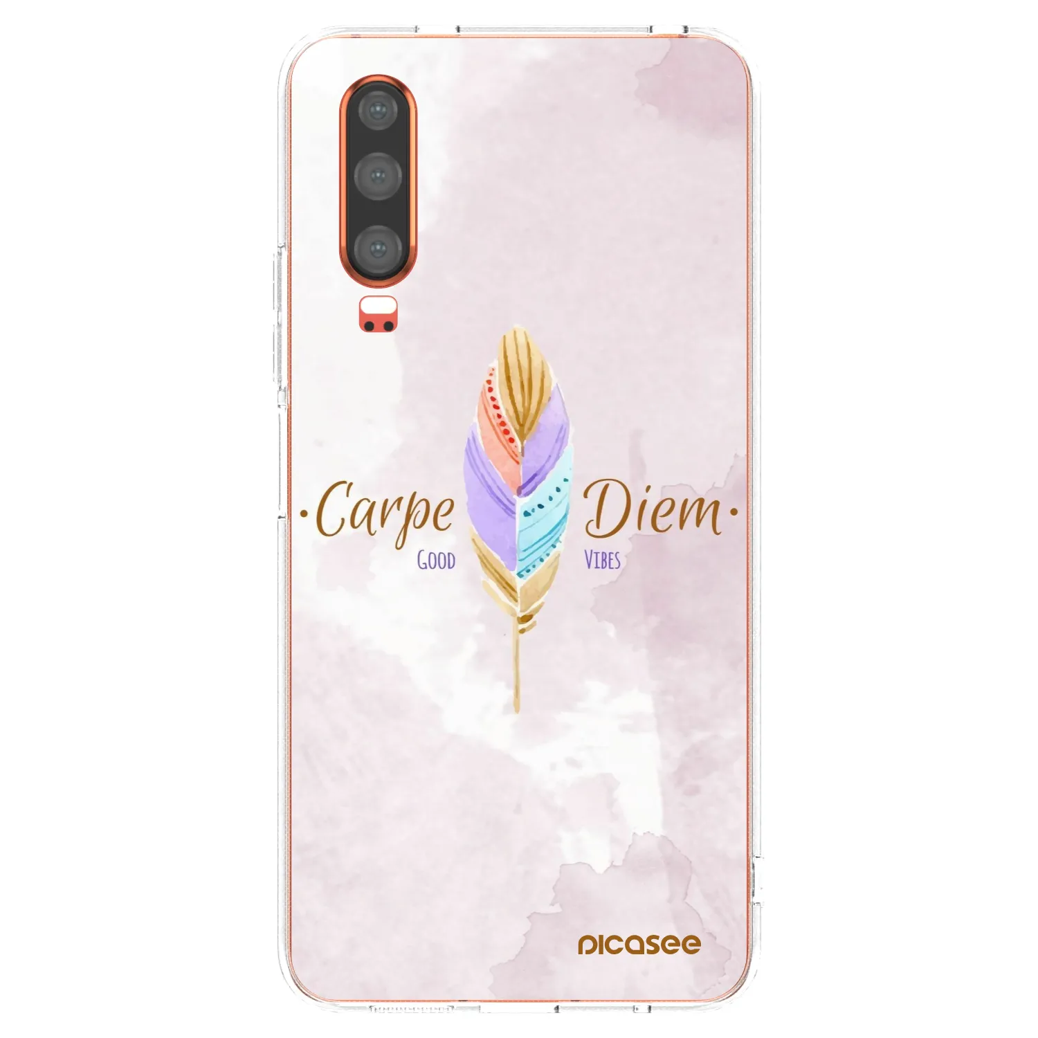 Picasee husă transparentă din silicon pentru Huawei P30 - Carpe Diem