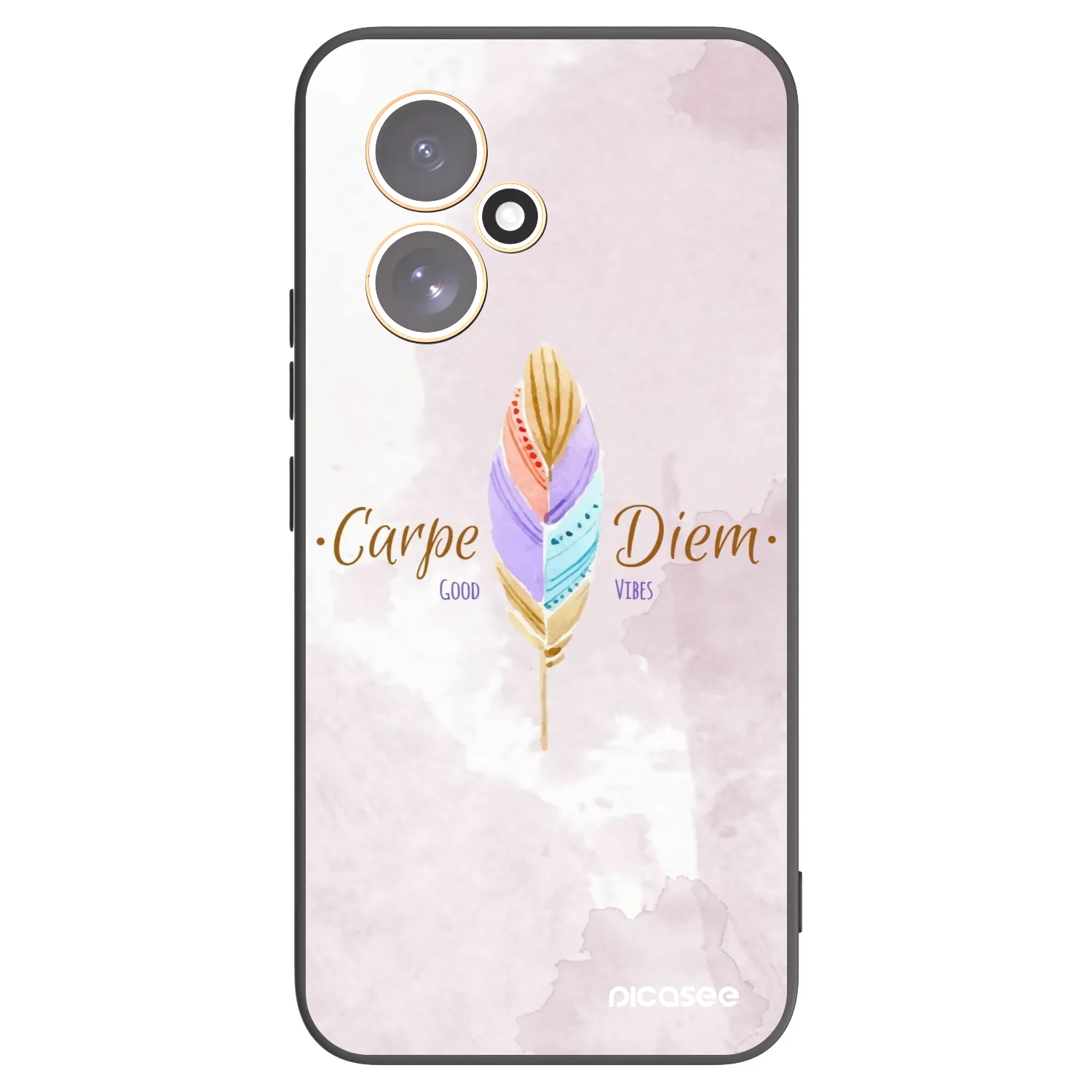Picasee husă neagră din silicon pentru Honor 400 5G - Carpe Diem
