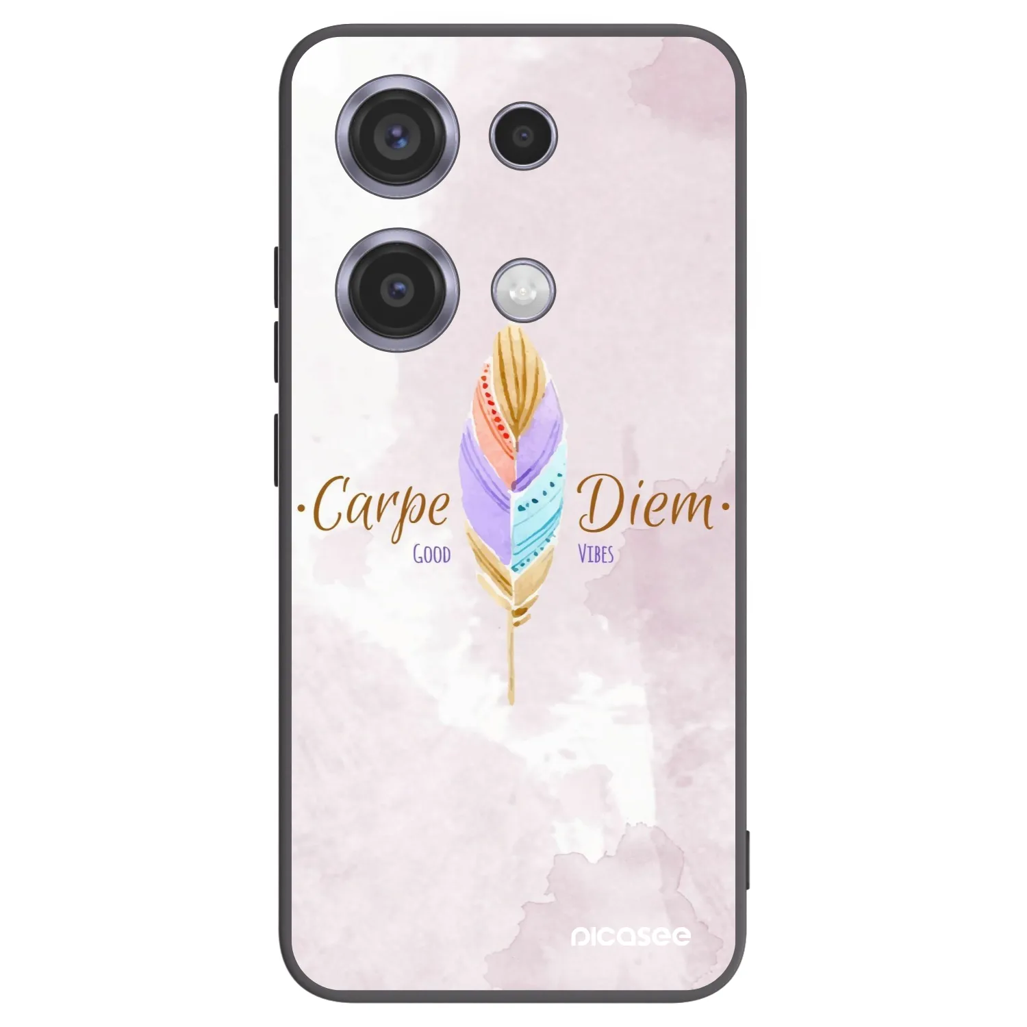 Picasee husă neagră din silicon pentru Xiaomi Redmi Note 14S - Carpe Diem