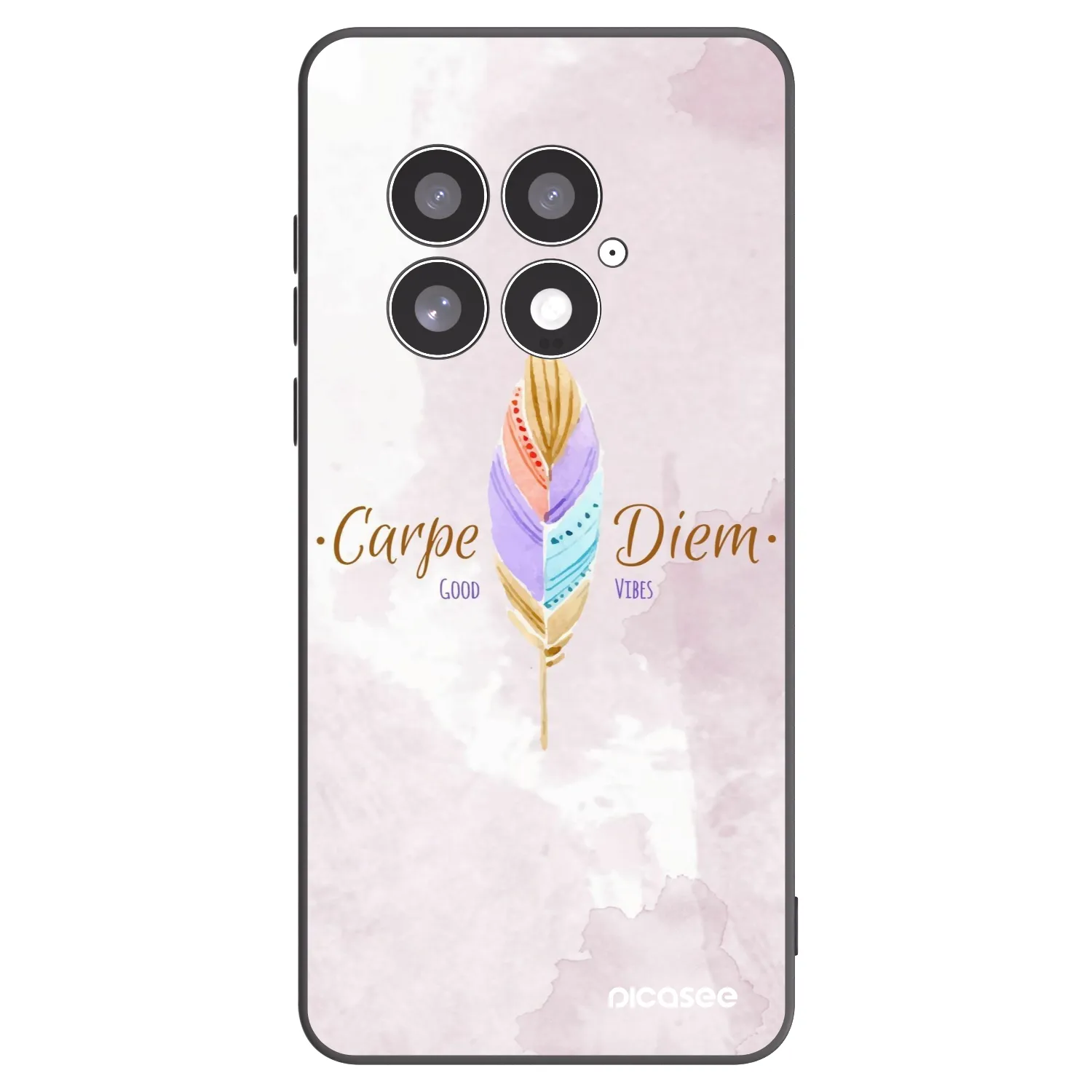 Picasee husă neagră din silicon pentru OnePlus 13 5G - Carpe Diem