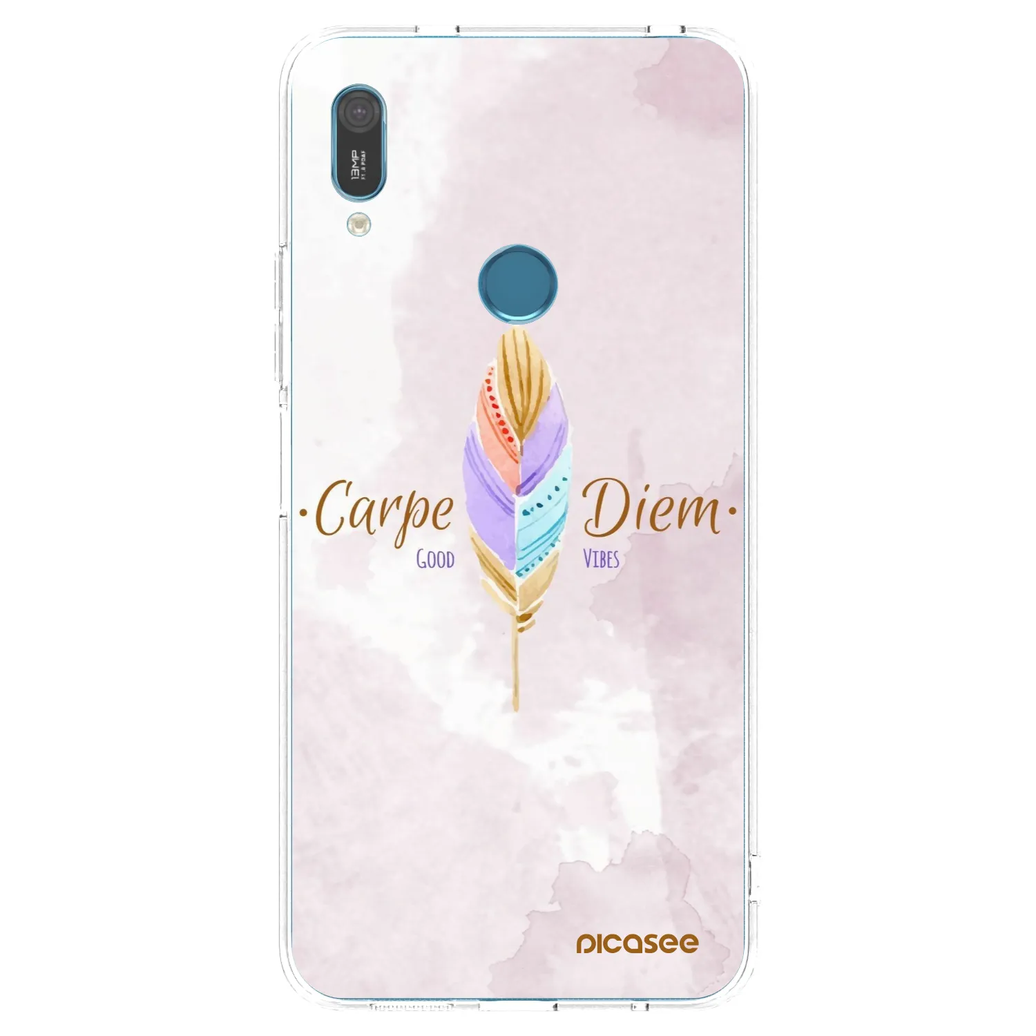 Picasee husă transparentă din silicon pentru Huawei Y6 2019 - Carpe Diem