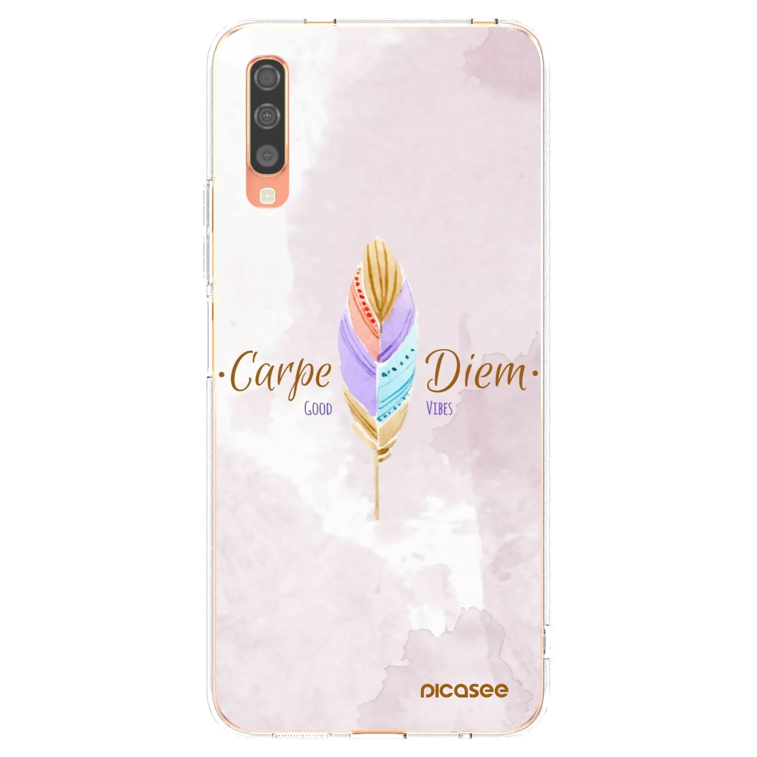 Picasee husă transparentă din silicon pentru Samsung Galaxy A70 A705F - Carpe Diem