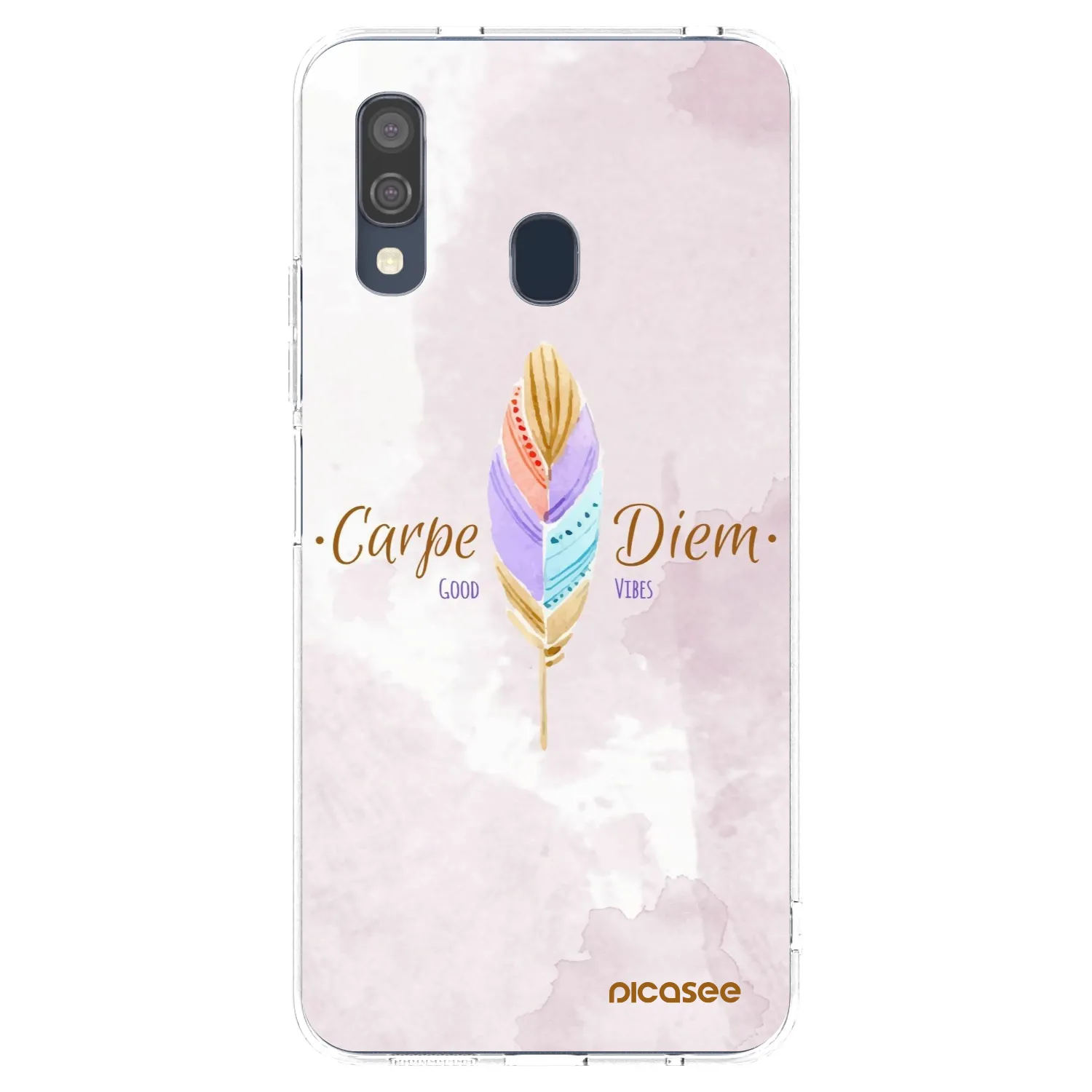 Picasee husă transparentă din silicon pentru Samsung Galaxy A40 A405F - Carpe Diem