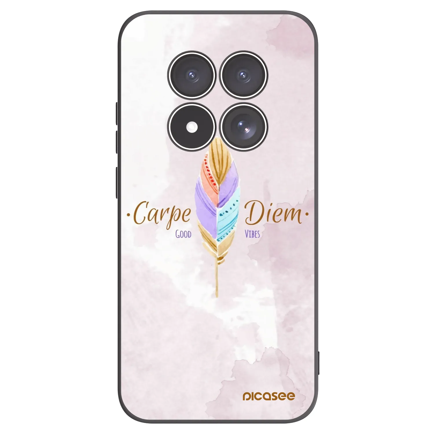 Picasee husă neagră din silicon pentru Xiaomi Redmi Note 15 Pro 4G - Carpe Diem