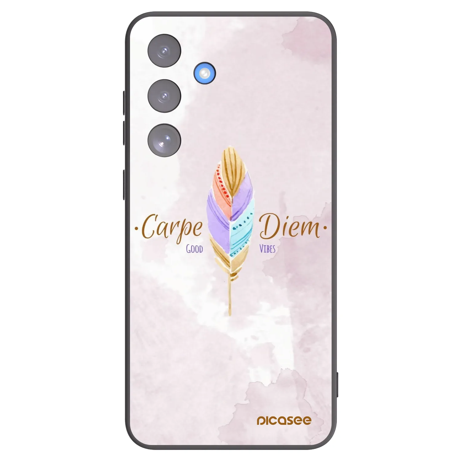 Picasee husă neagră din silicon pentru Samsung Galaxy S25 FE 5G - Carpe Diem