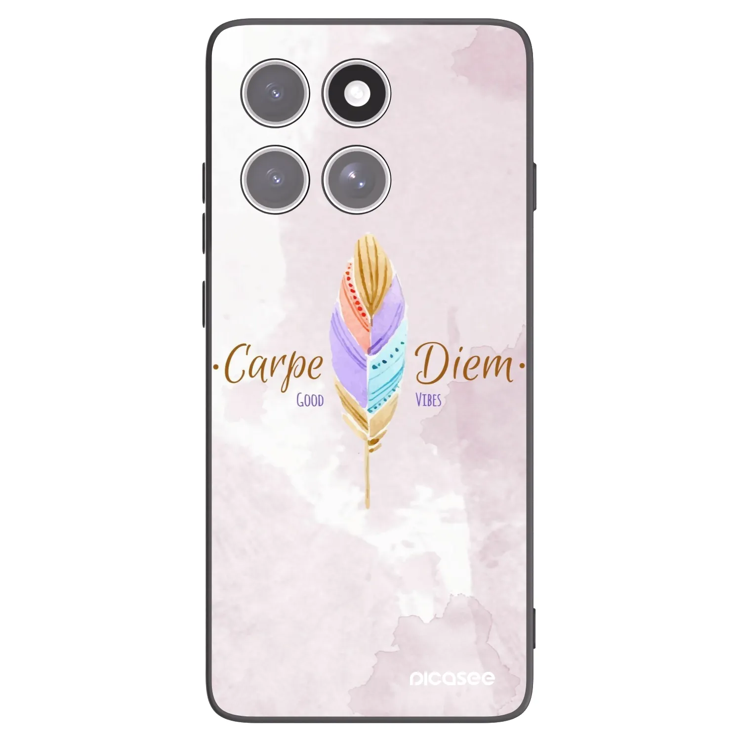 Picasee husă neagră din silicon pentru Motorola Edge 60 Fusion - Carpe Diem