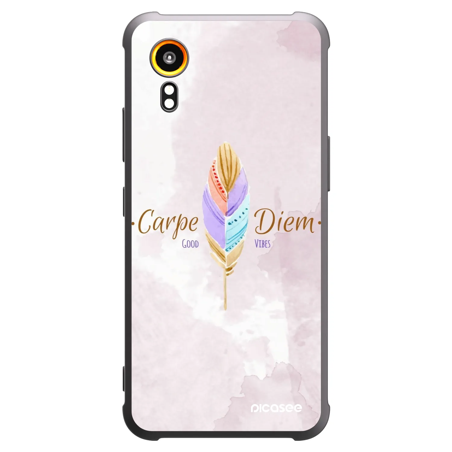 Picasee husă neagră din silicon pentru Samsung Galaxy Xcover 7 - Carpe Diem